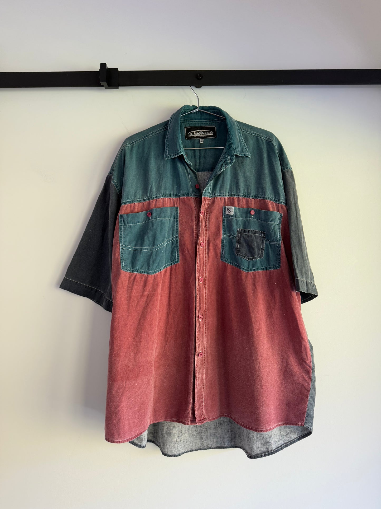 Retro cotton button up shirt