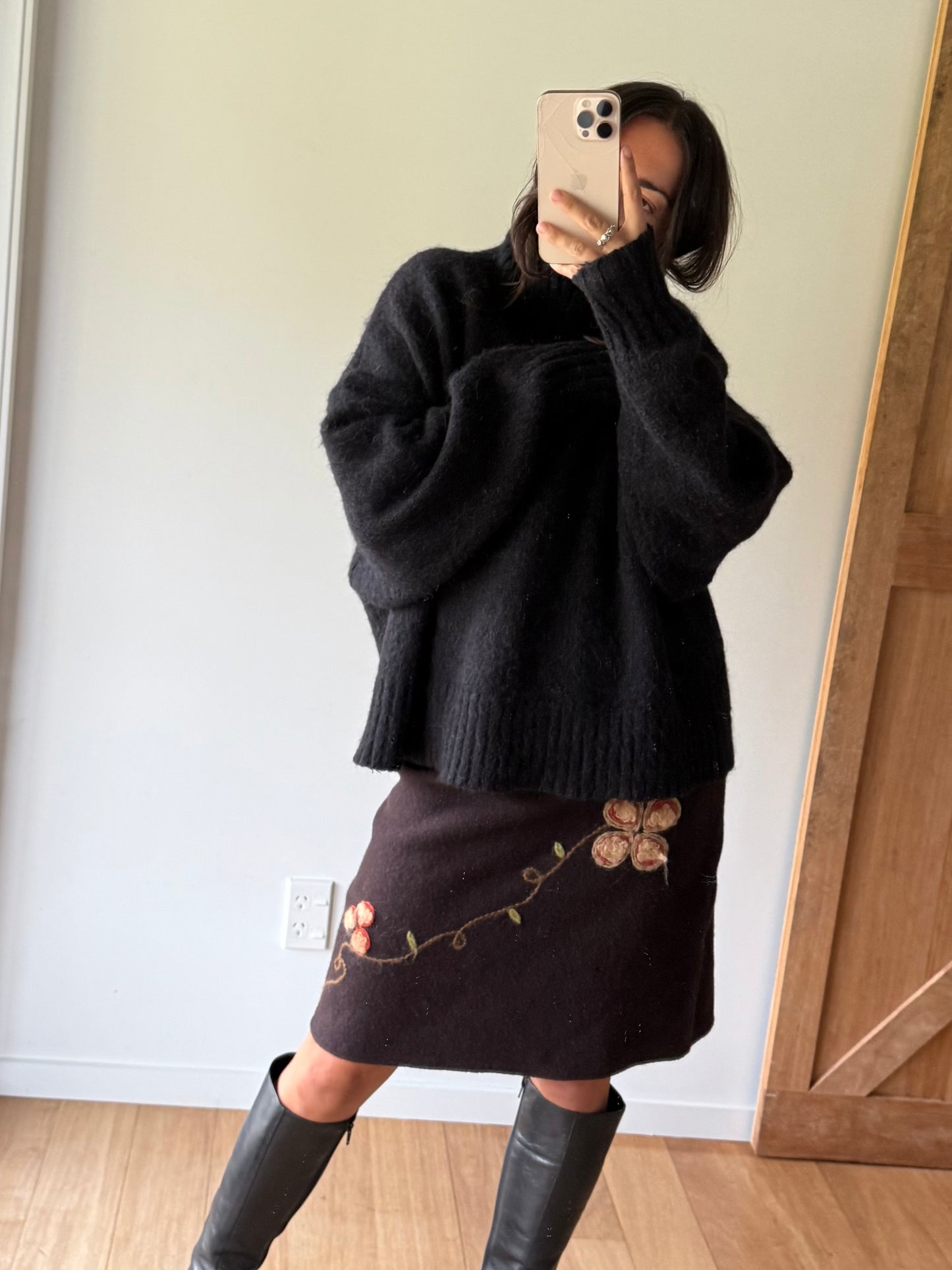 Vintage wool Willi Smith skirt