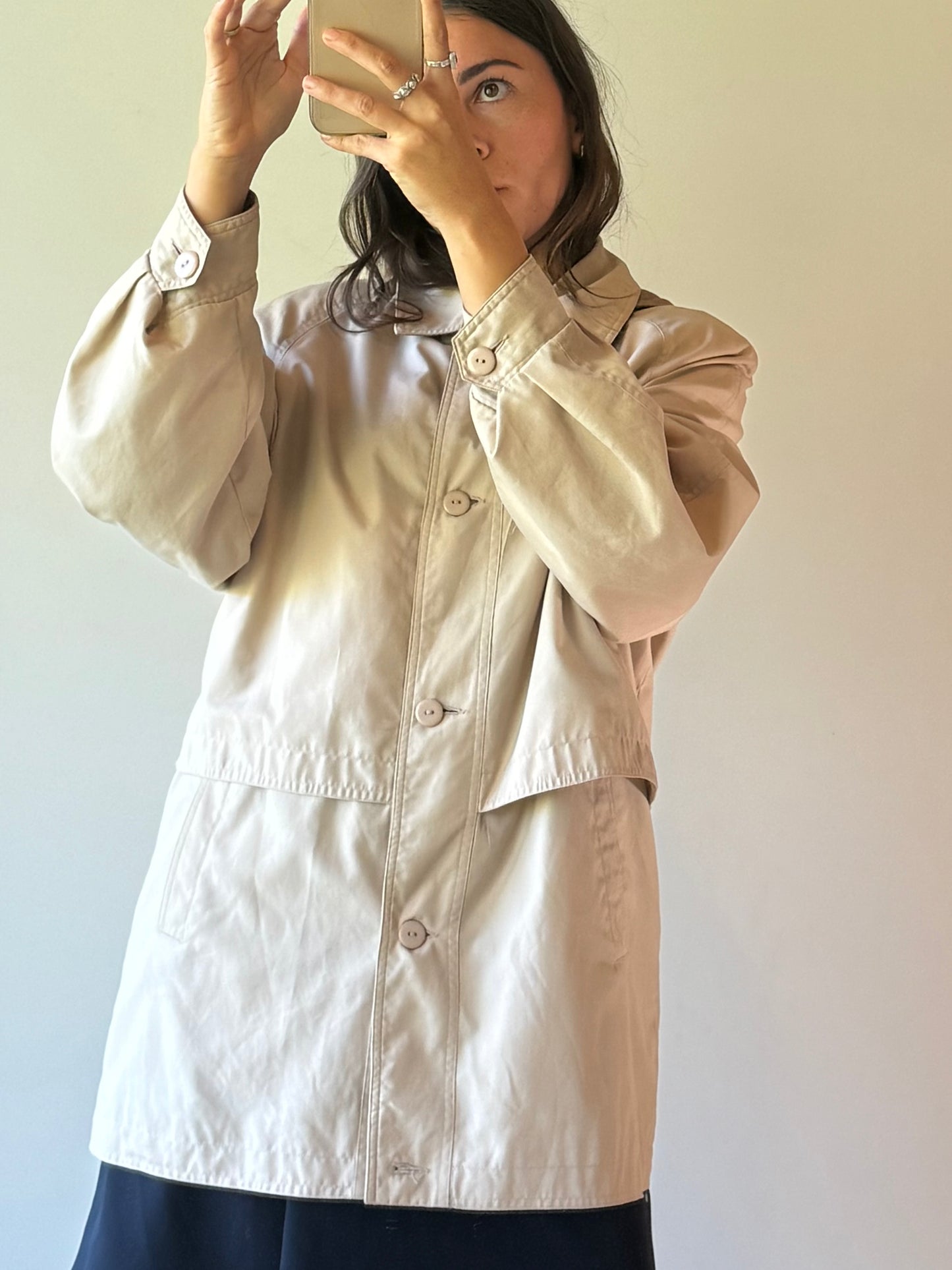 Vintage jacket with removable hood