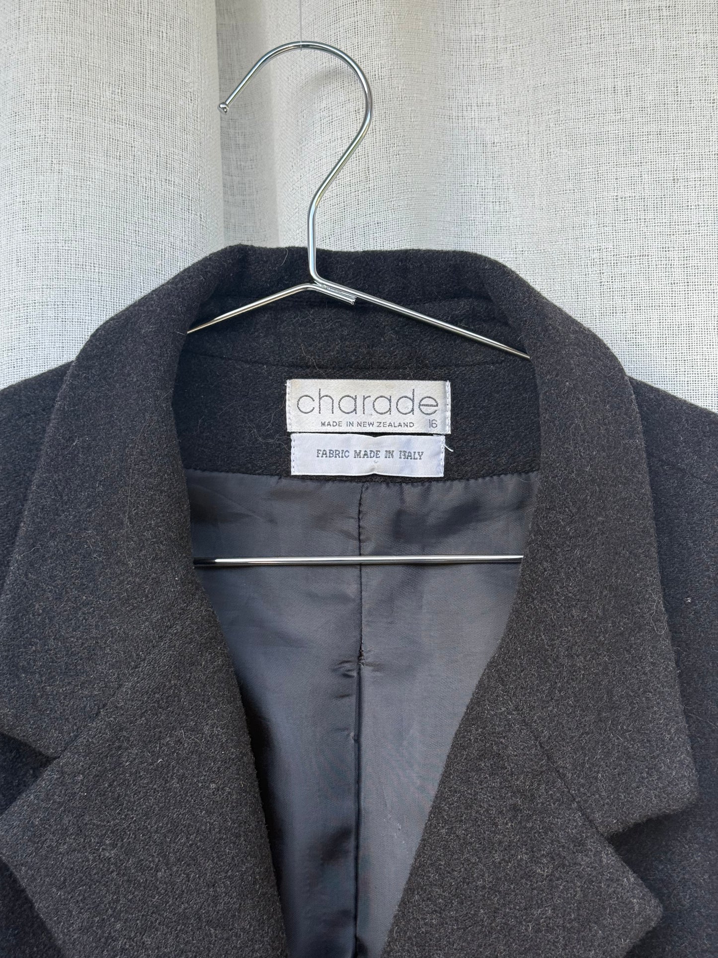 Vintage wool coat, made in Aotearo