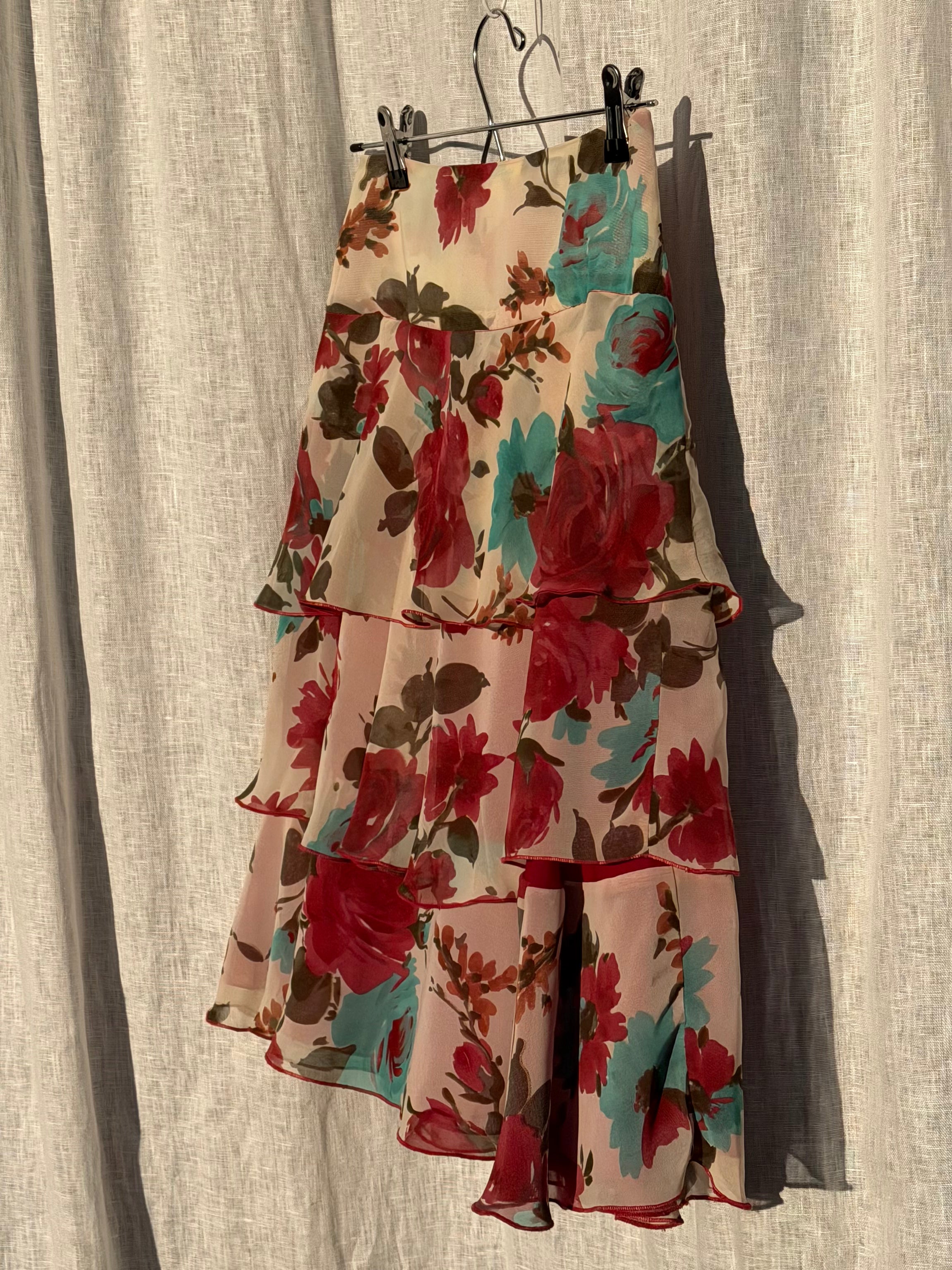 Floral midi skirt by Joanna Morgan
