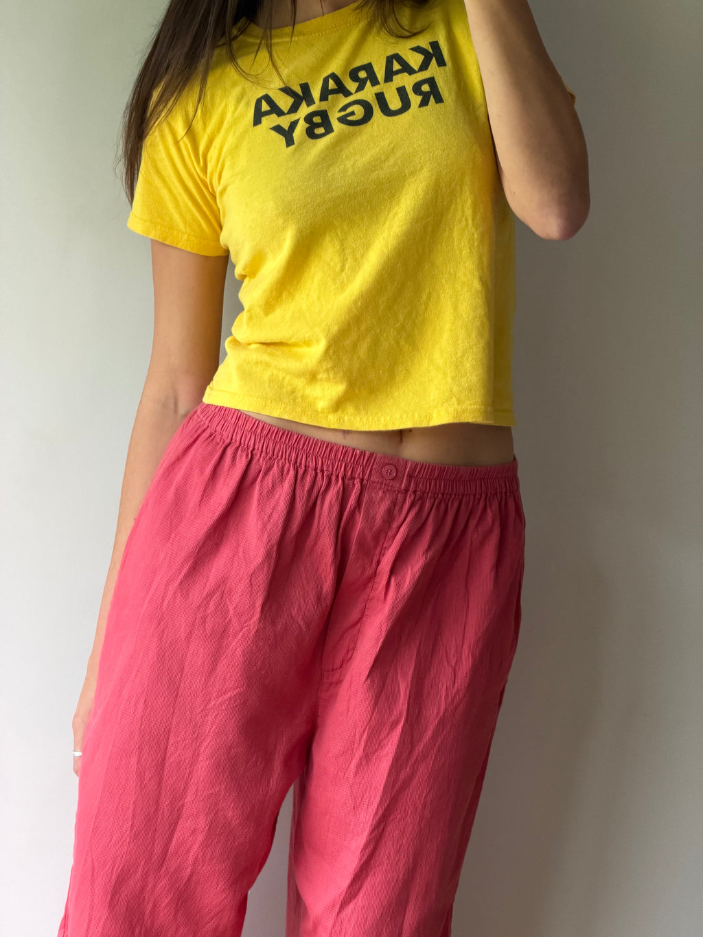 Cotton terracotta pants