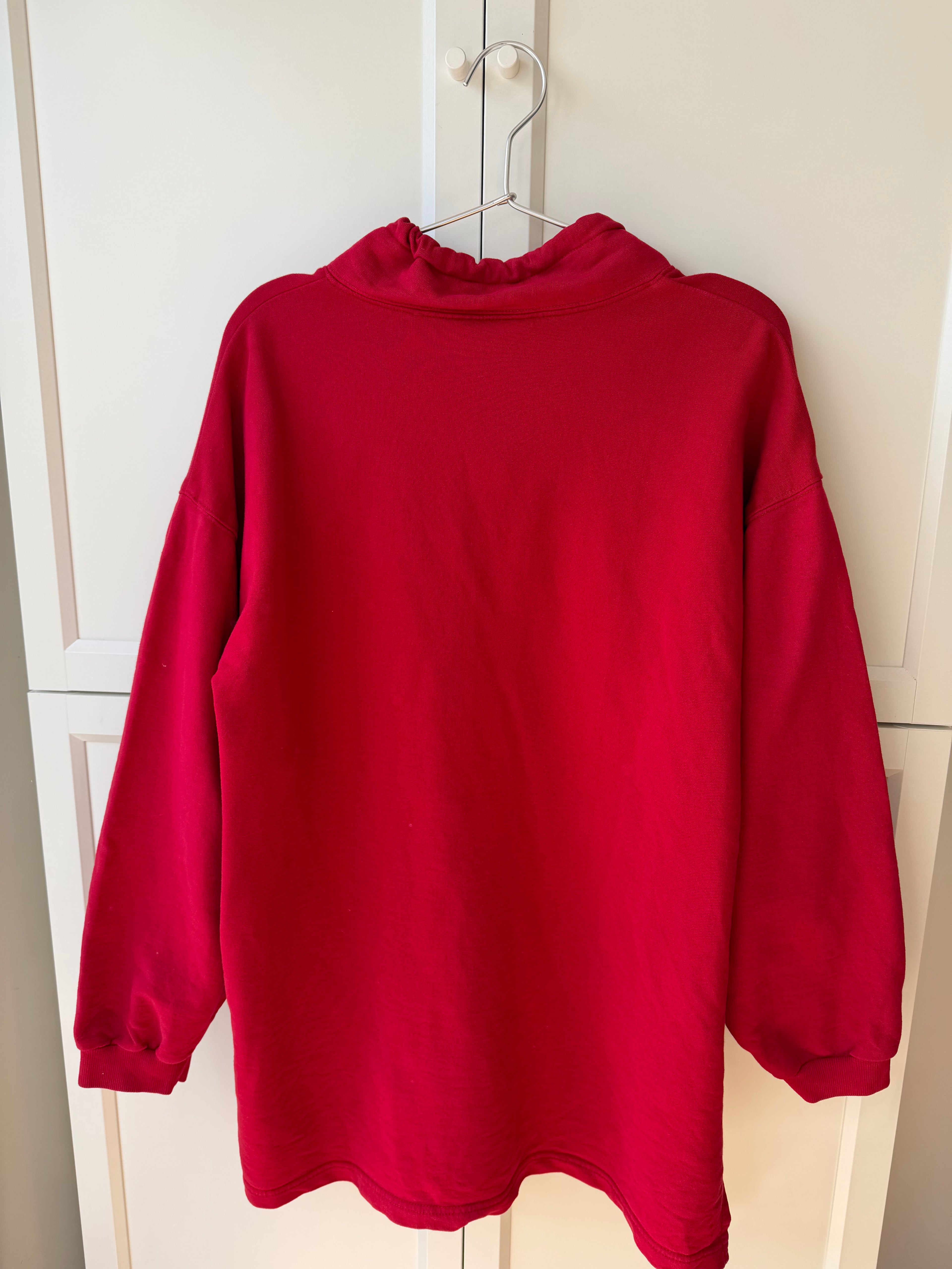Vintage red cotton sweater by Survival
