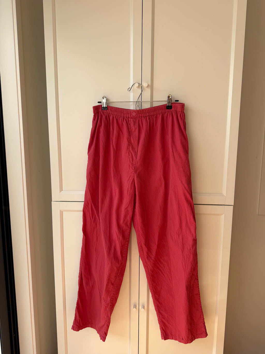 Cotton terracotta pants
