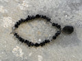 Black gem feature necklace