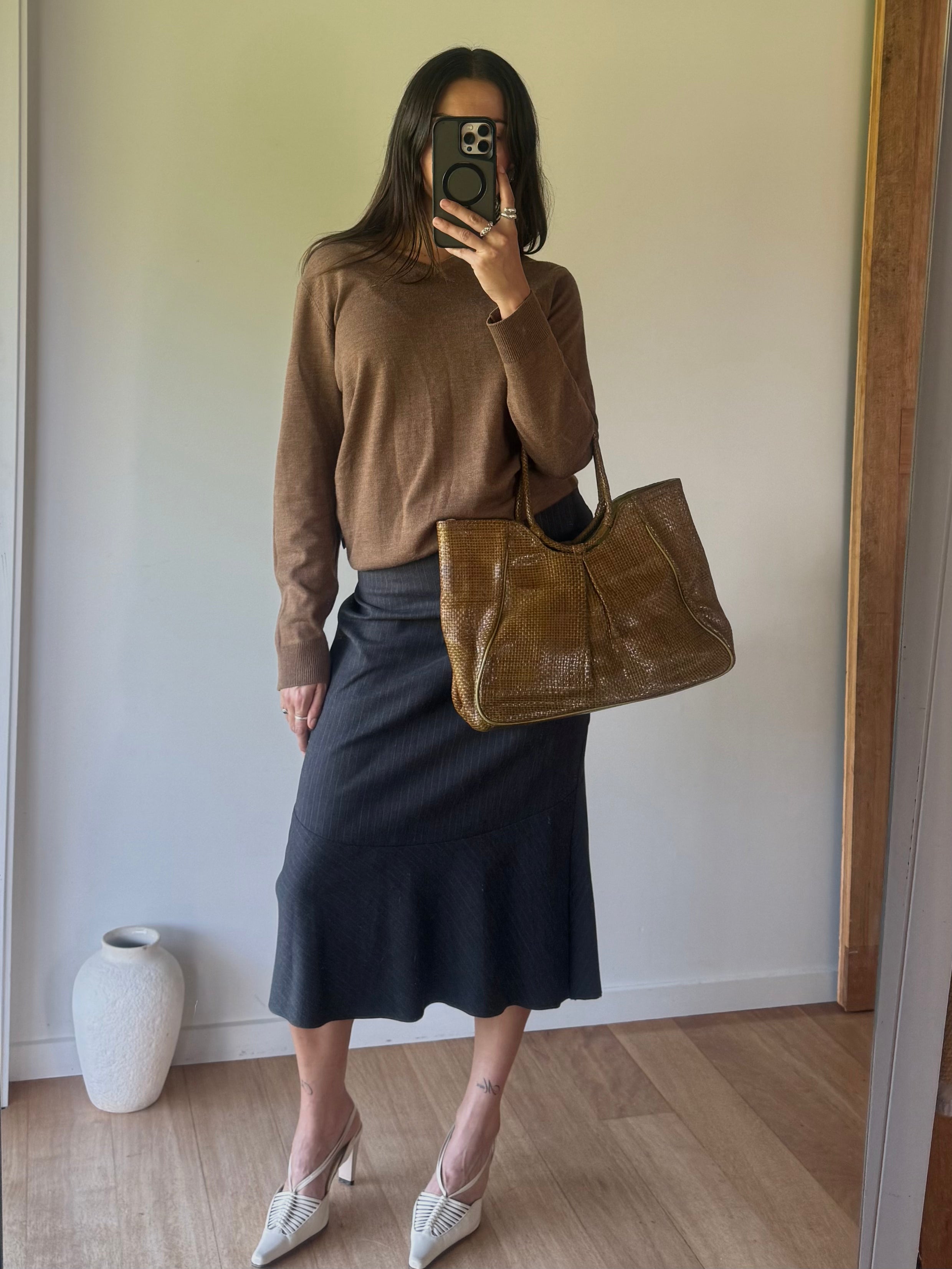 Merino wool v neck sweater