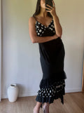Polka dot dress by Annah Stretton, made in Aotearoa