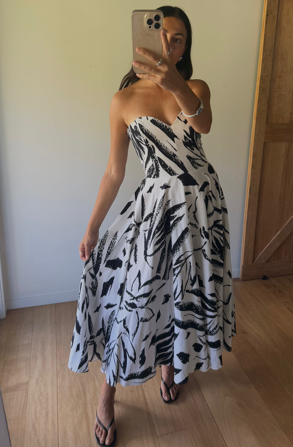 Rare vintage strapless gown, made in Aotearoa