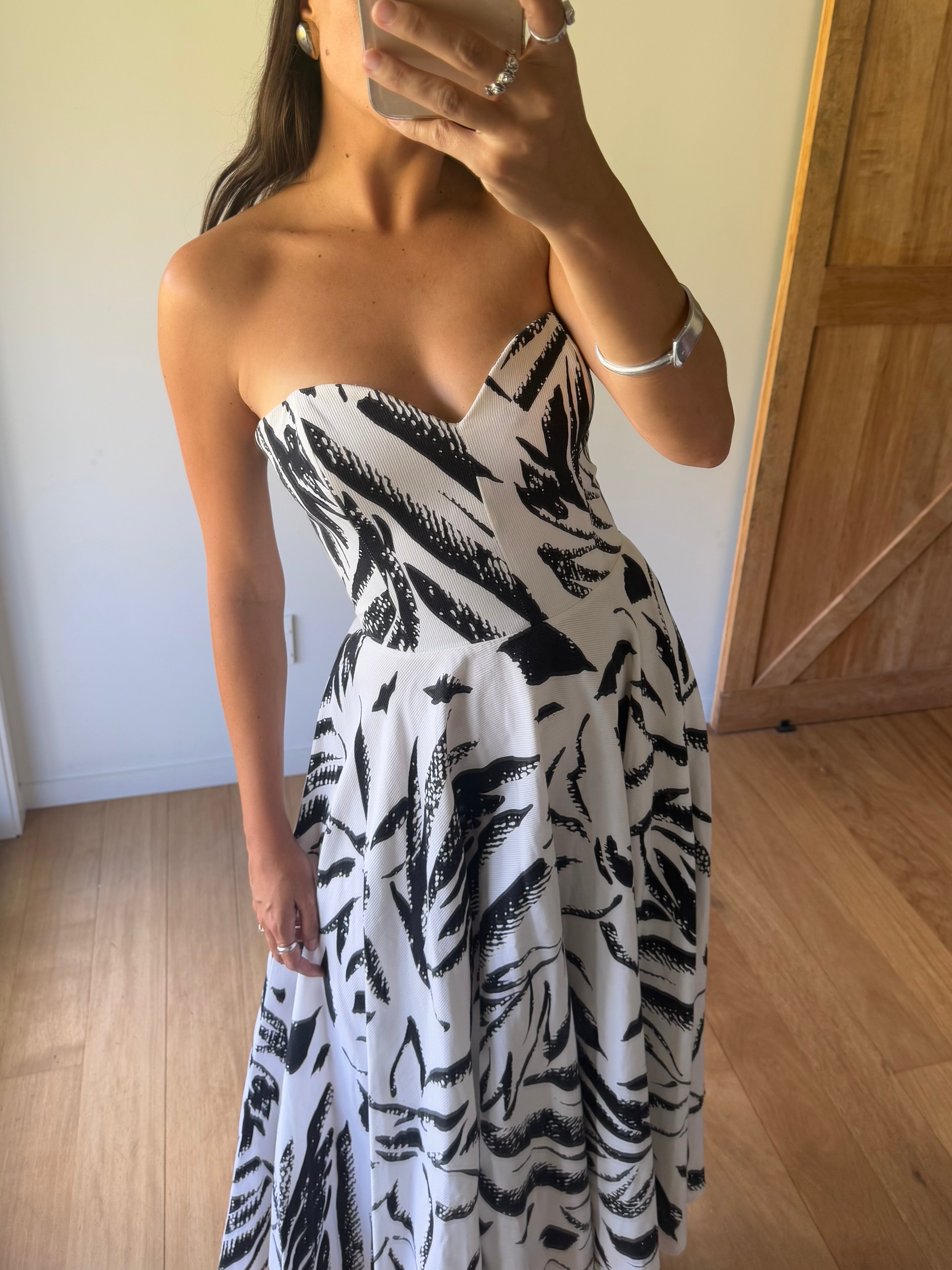 Rare vintage strapless gown, made in Aotearoa