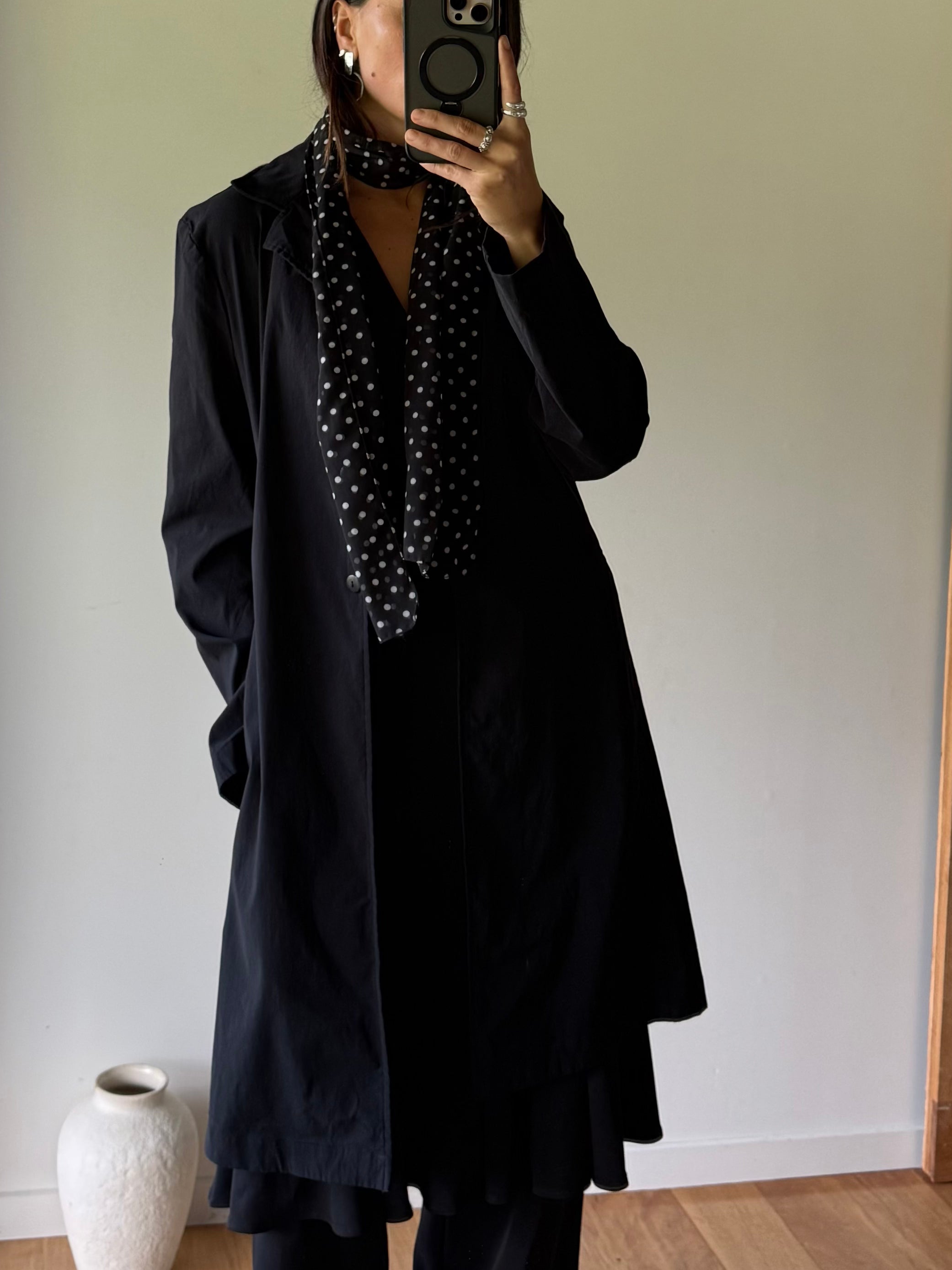Black vintage Glassons jacket, made in Aotearoa