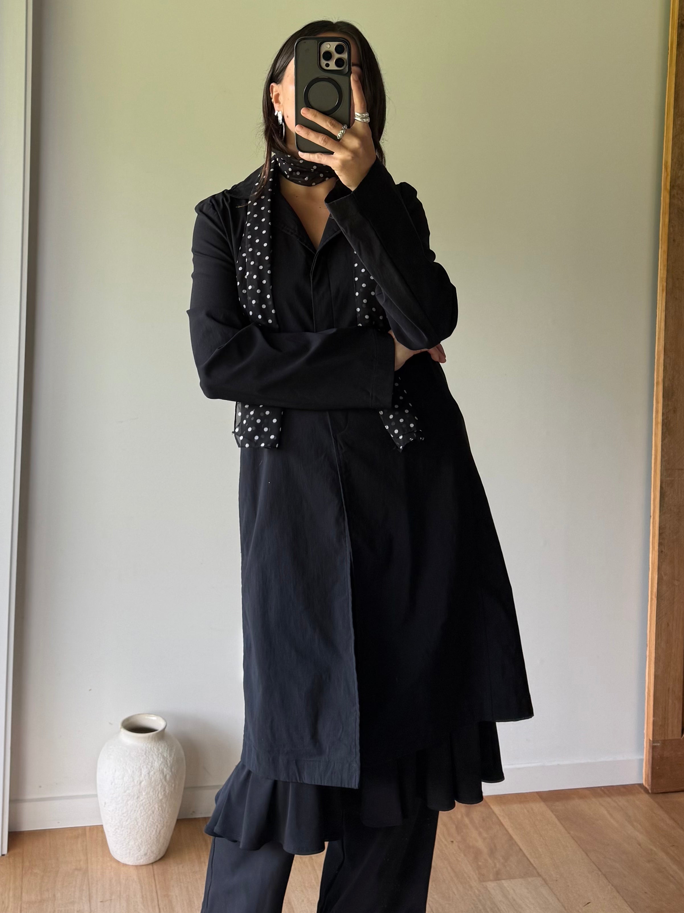 Black vintage Glassons jacket, made in Aotearoa