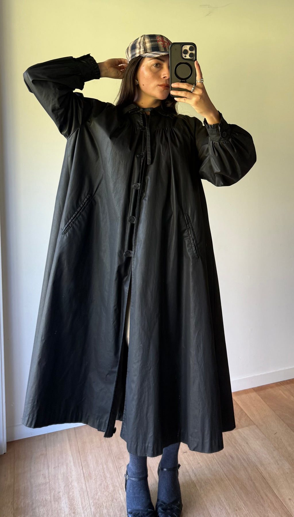 Vintage swing coat, made in Aotearoa