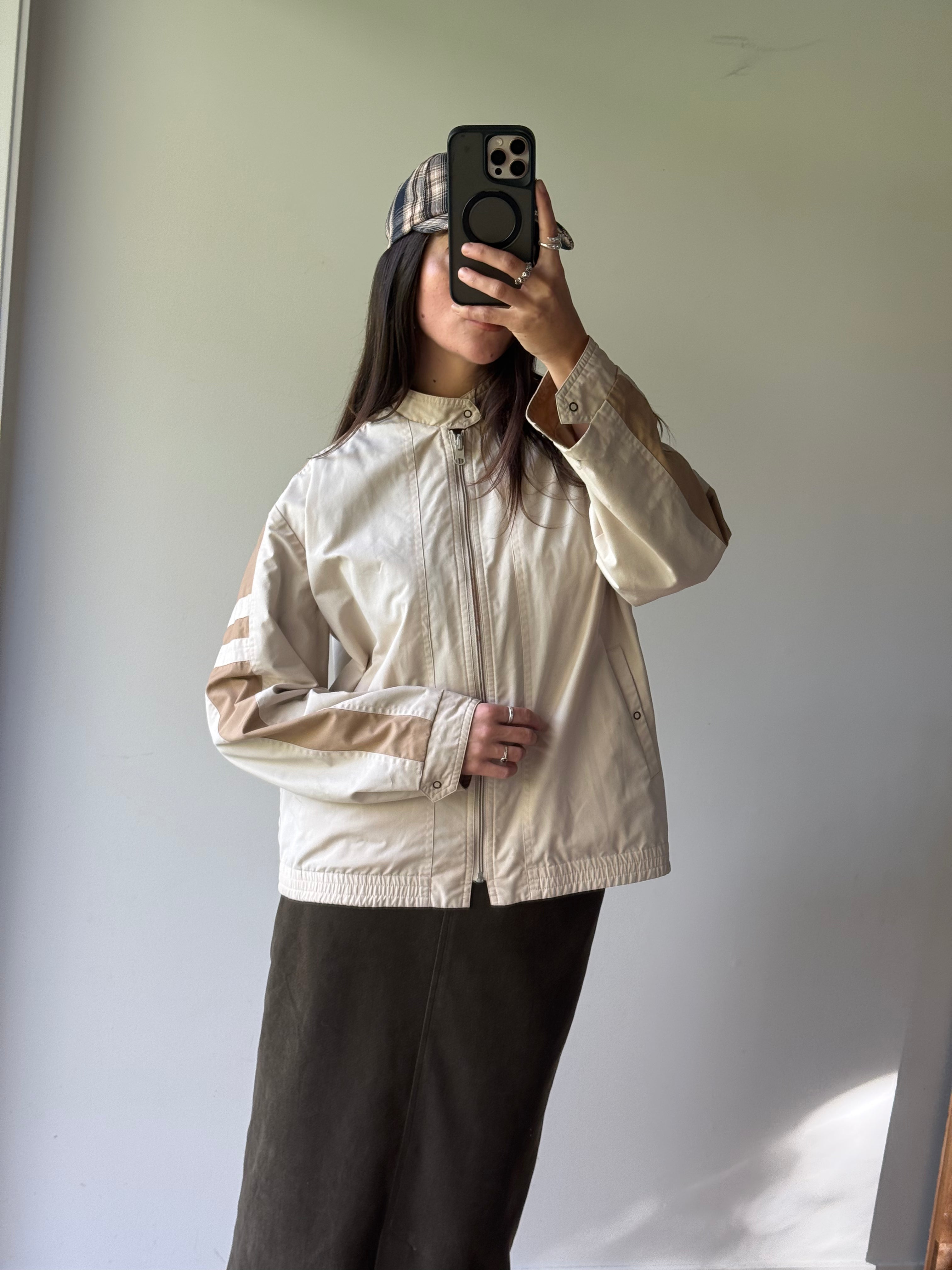 Reversible beige jacket