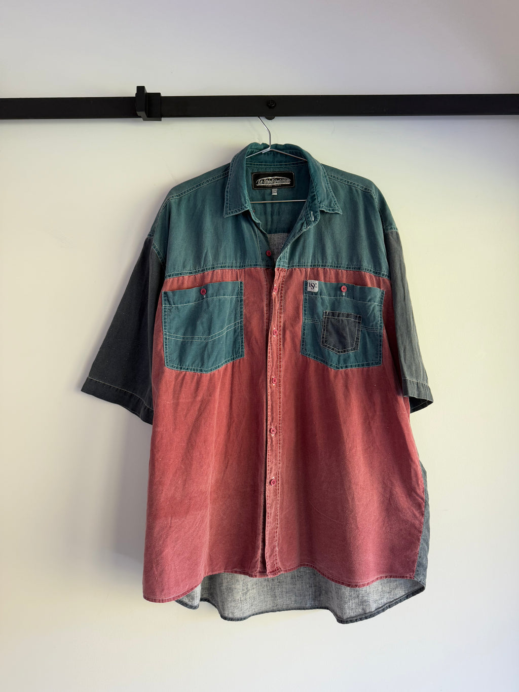 Retro cotton button up shirt