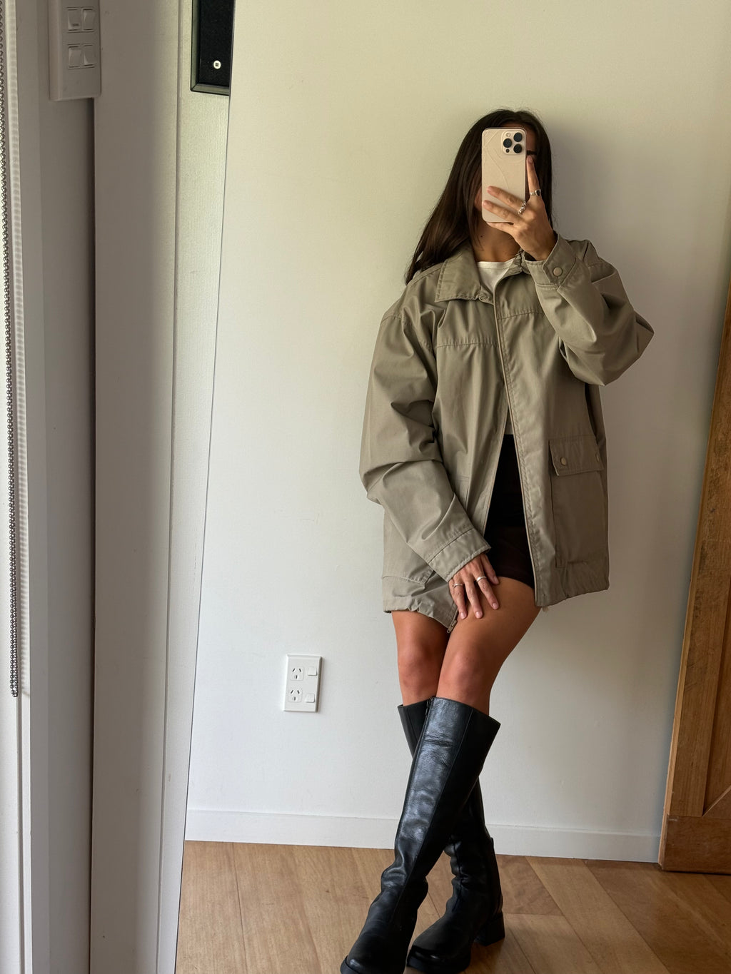 Vintage canvas jacket, made in Aotearoa