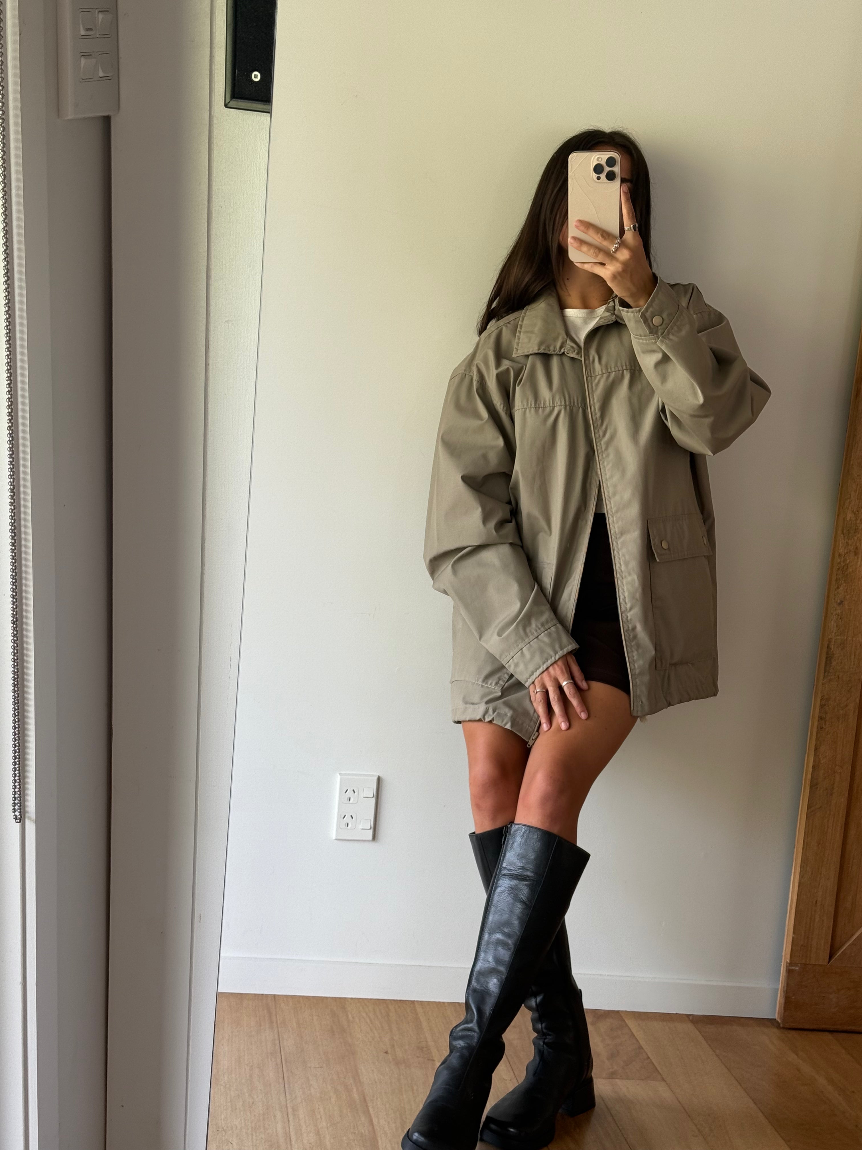 Vintage canvas jacket, made in Aotearoa