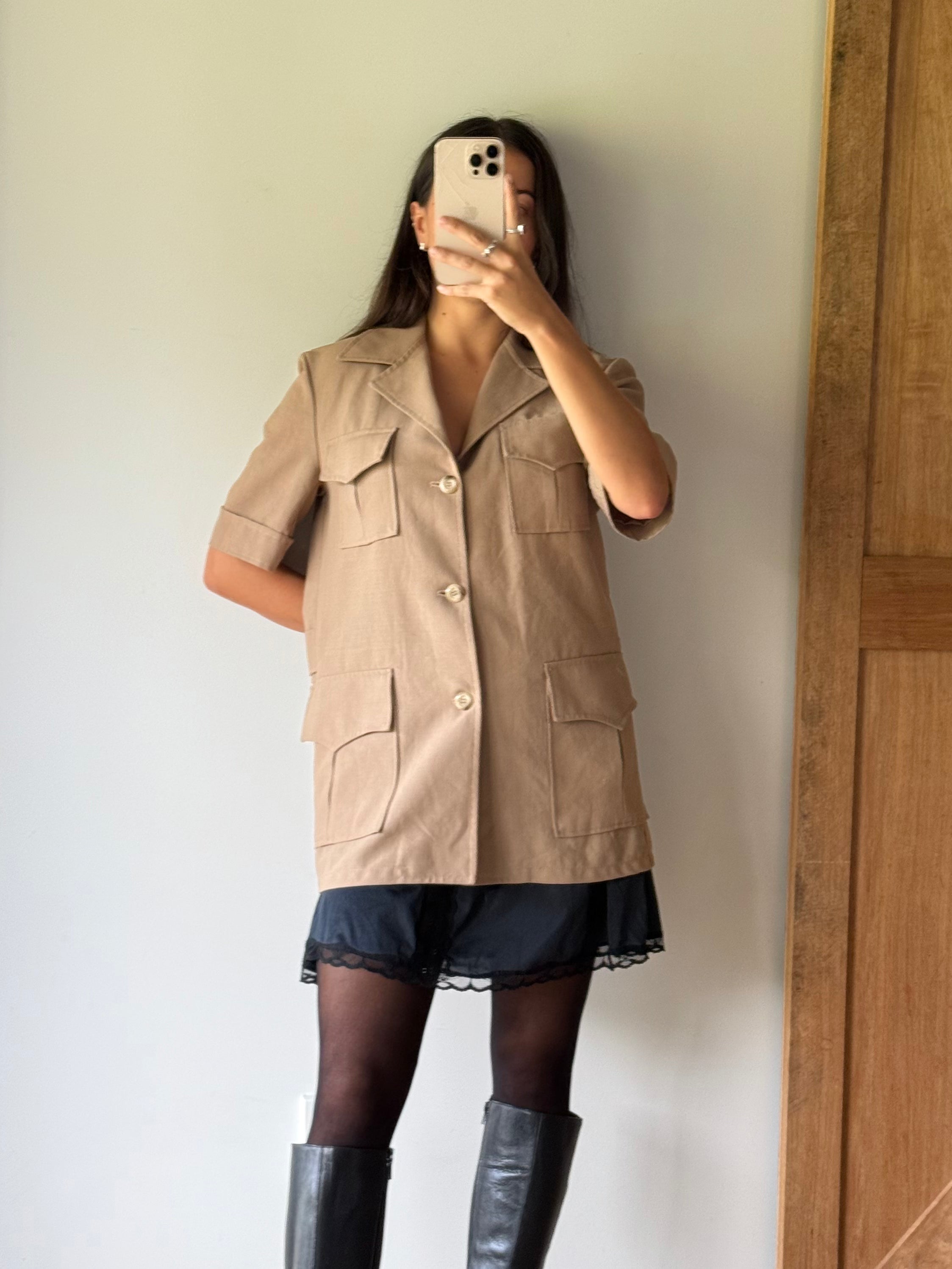 Vintage wool blend shirt, made in Australia