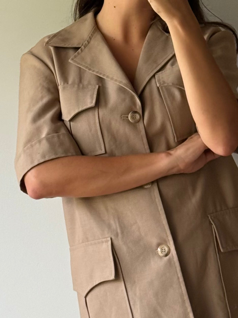 Vintage wool blend shirt, made in Australia