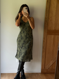 Vintage Staxs midi dress, made in Aotearoa