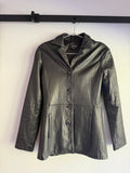 Vintage 90s black leather jacket