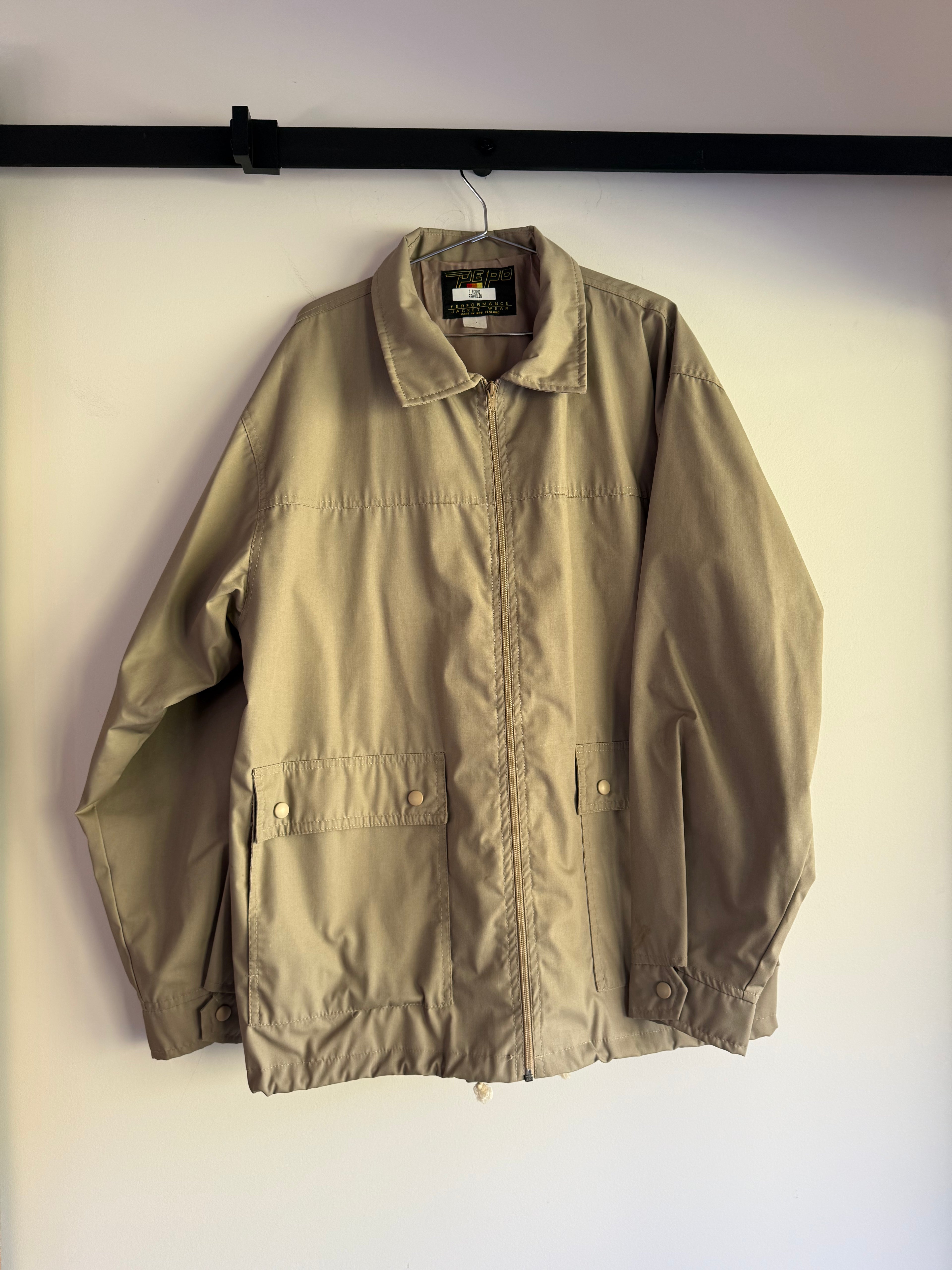 Vintage canvas jacket, made in Aotearoa