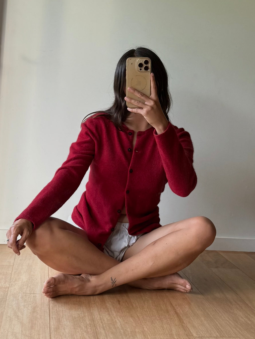 Merino cardigan, made in Aotearoa