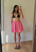 Fun pink mini skirt