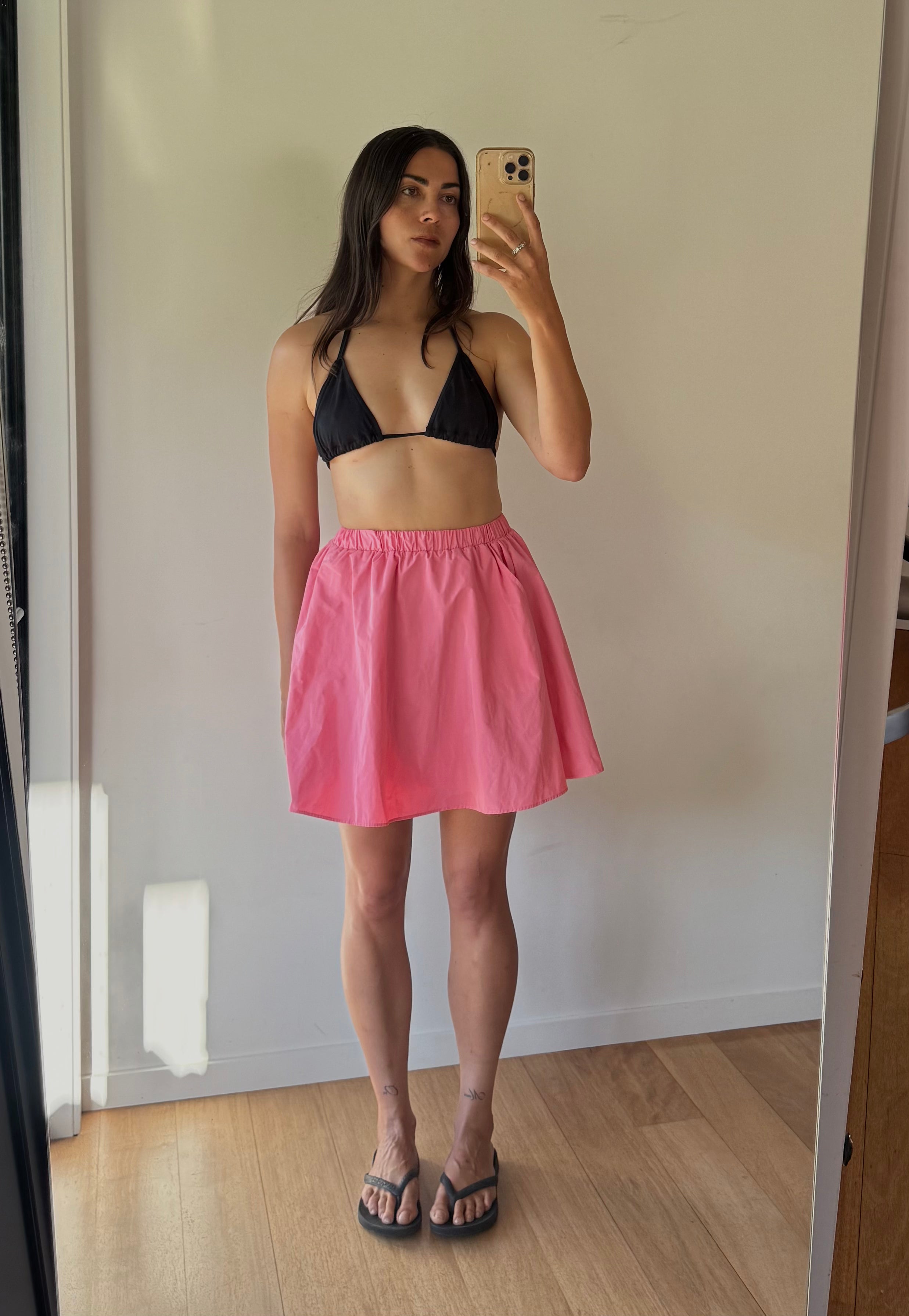 Fun pink mini skirt