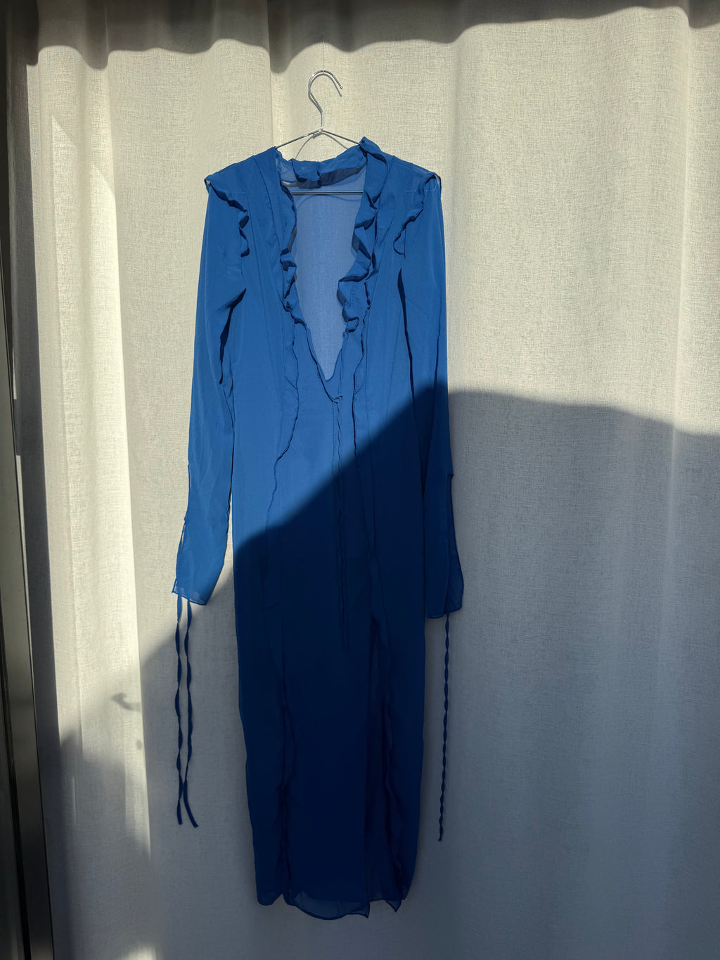 Sheer blue summer dress