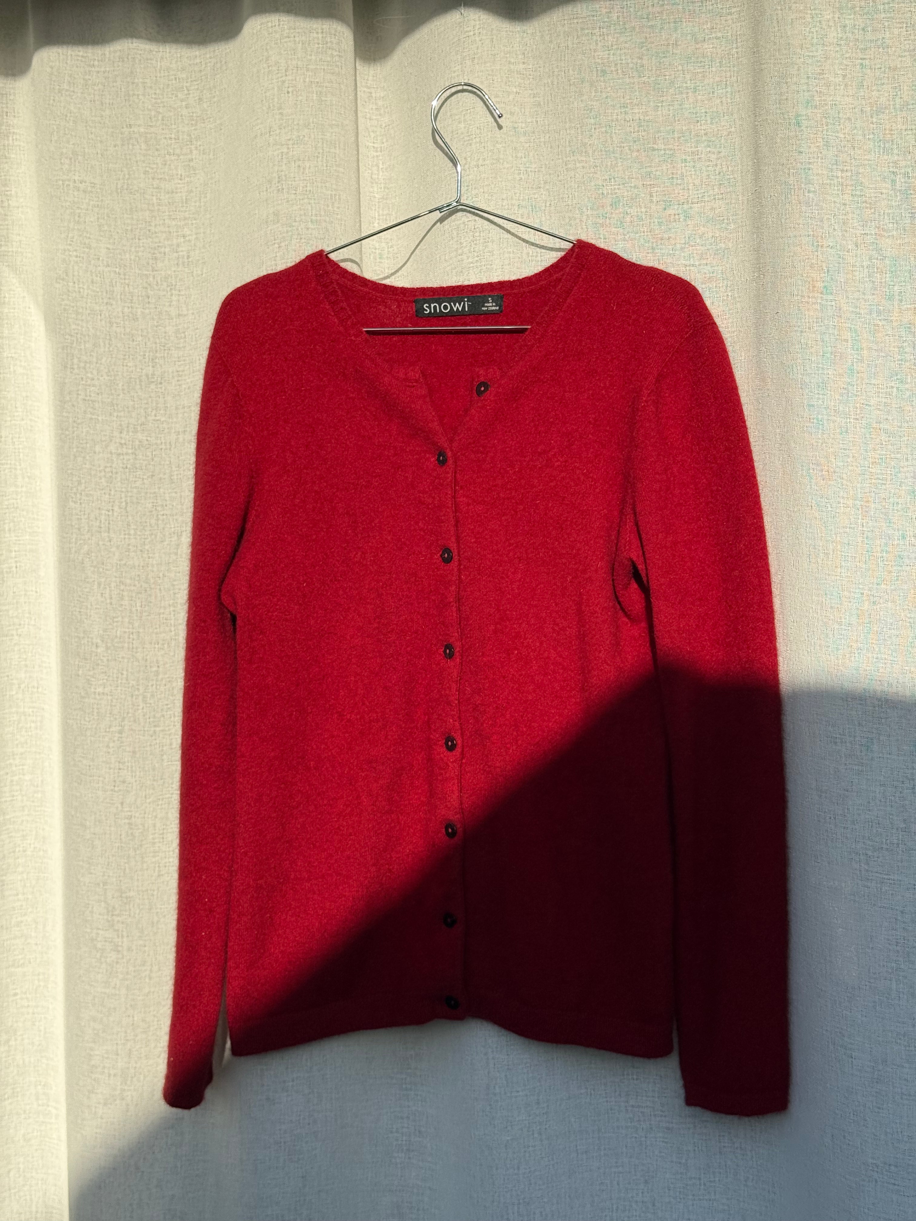 Merino cardigan, made in Aotearoa