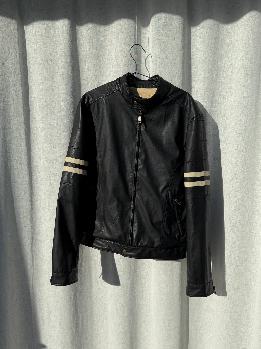 Biker jacket faux leather