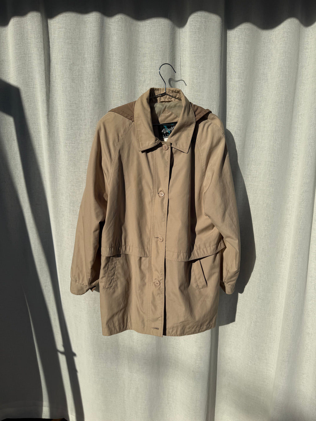 Vintage jacket with removable hood
