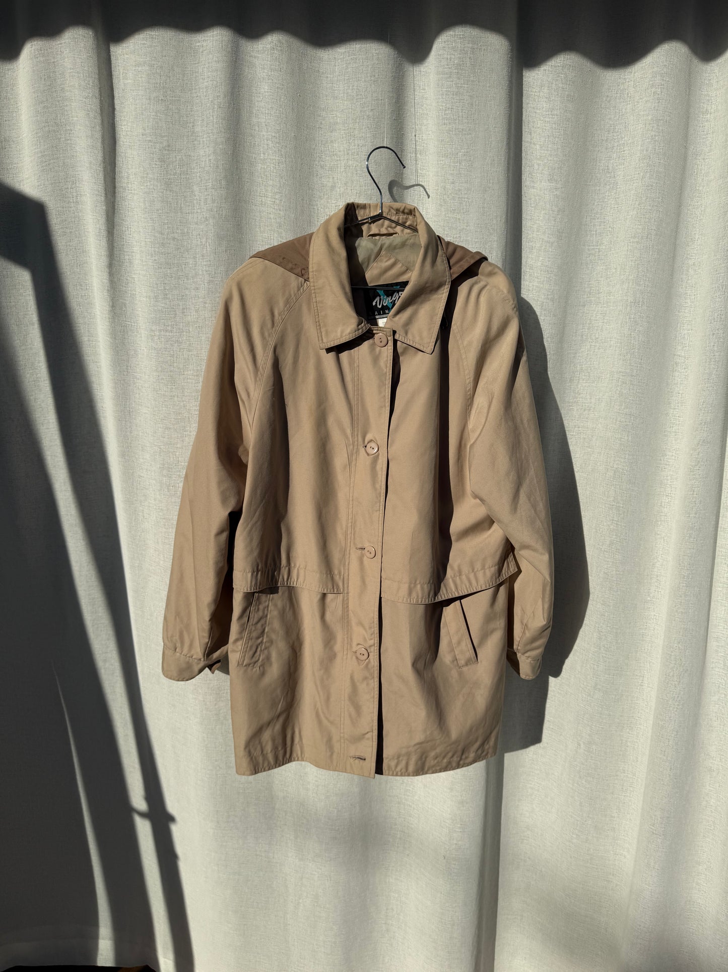 Vintage jacket with removable hood
