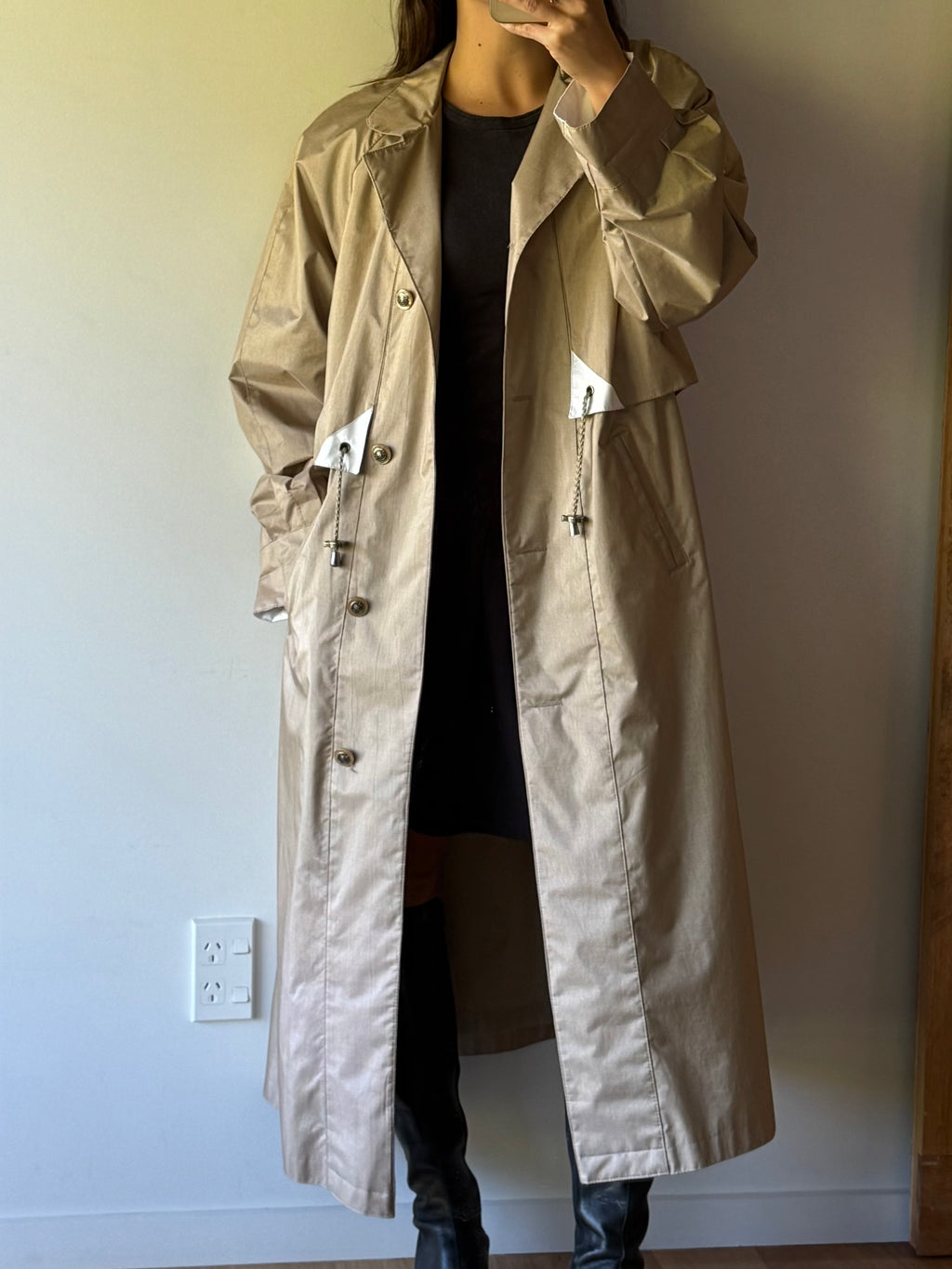 Vintage beige trench coat