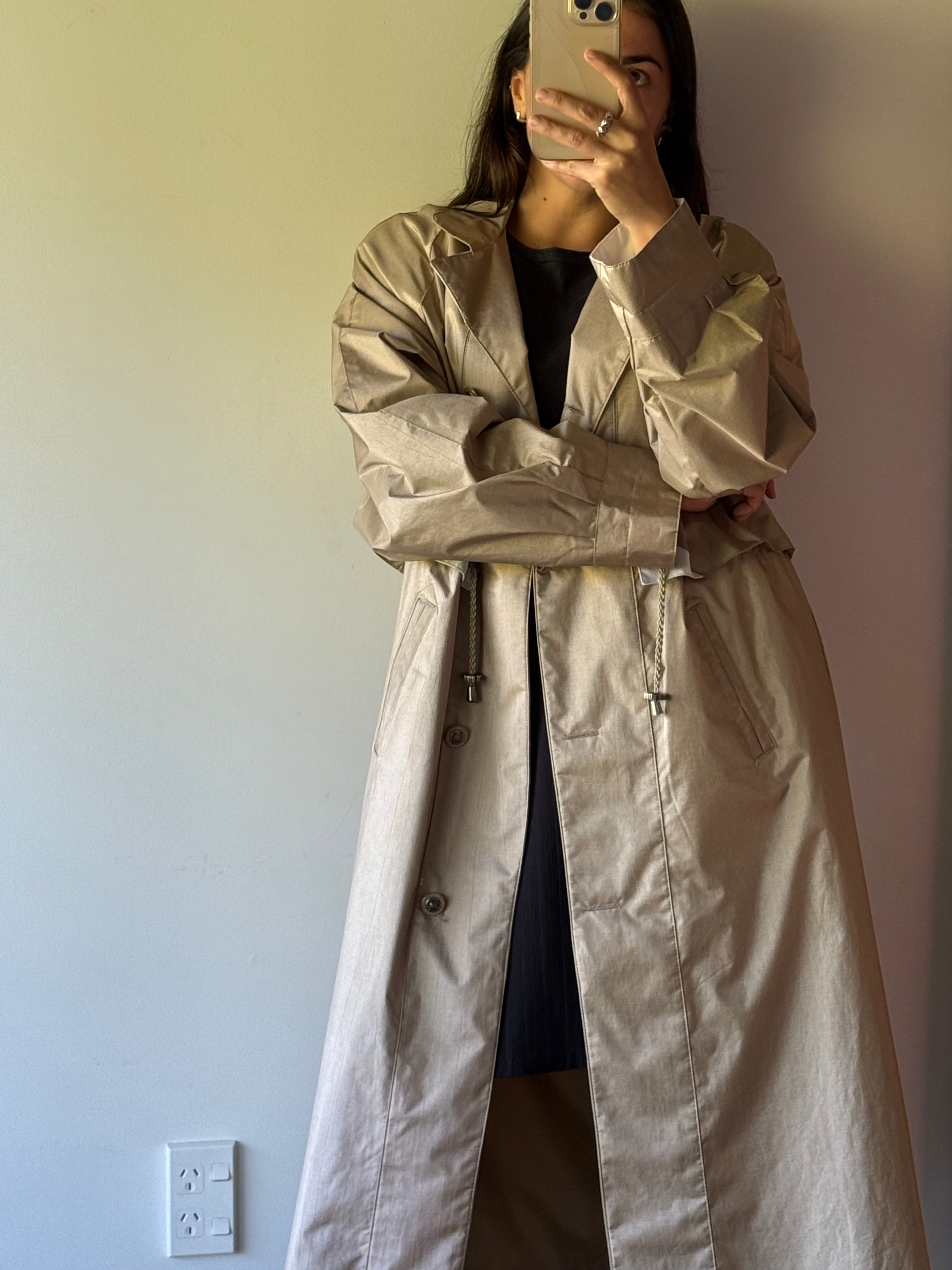 Vintage beige trench coat
