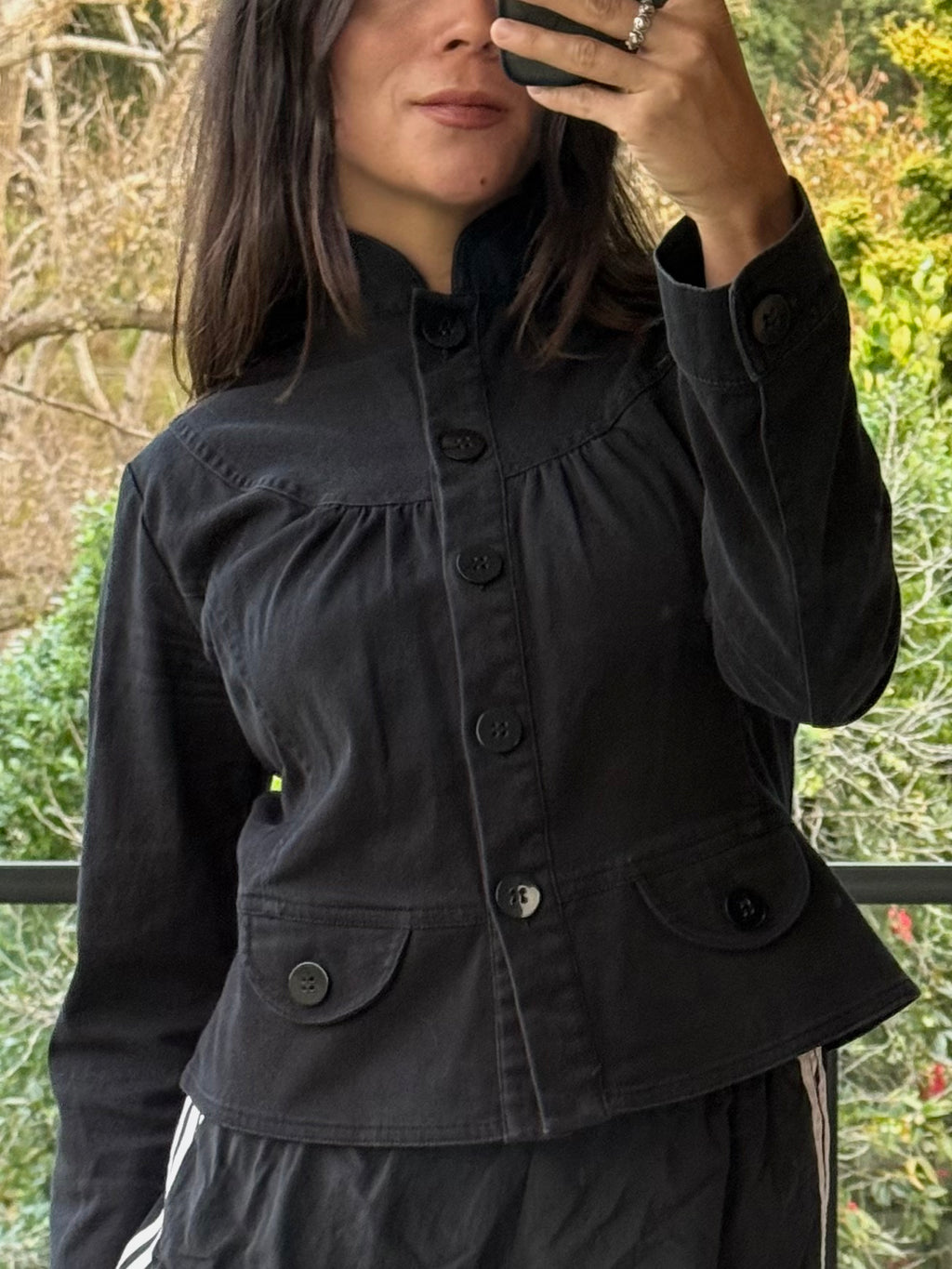 Vintage black Glassons cotton jacket