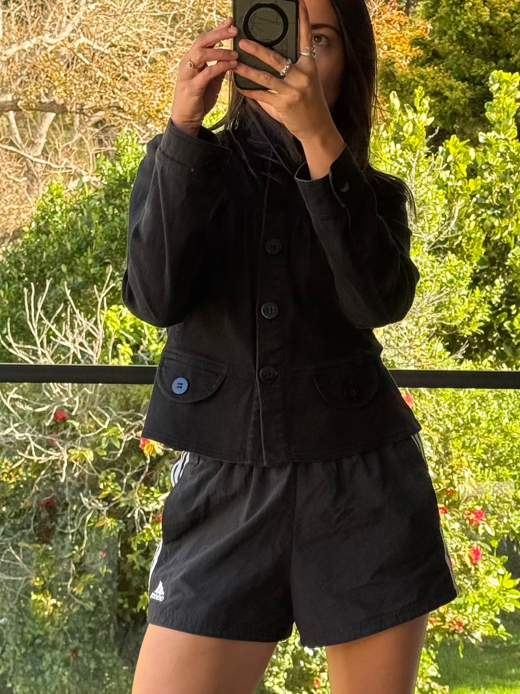 Vintage black Glassons cotton jacket