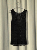 Beaded black singlet top