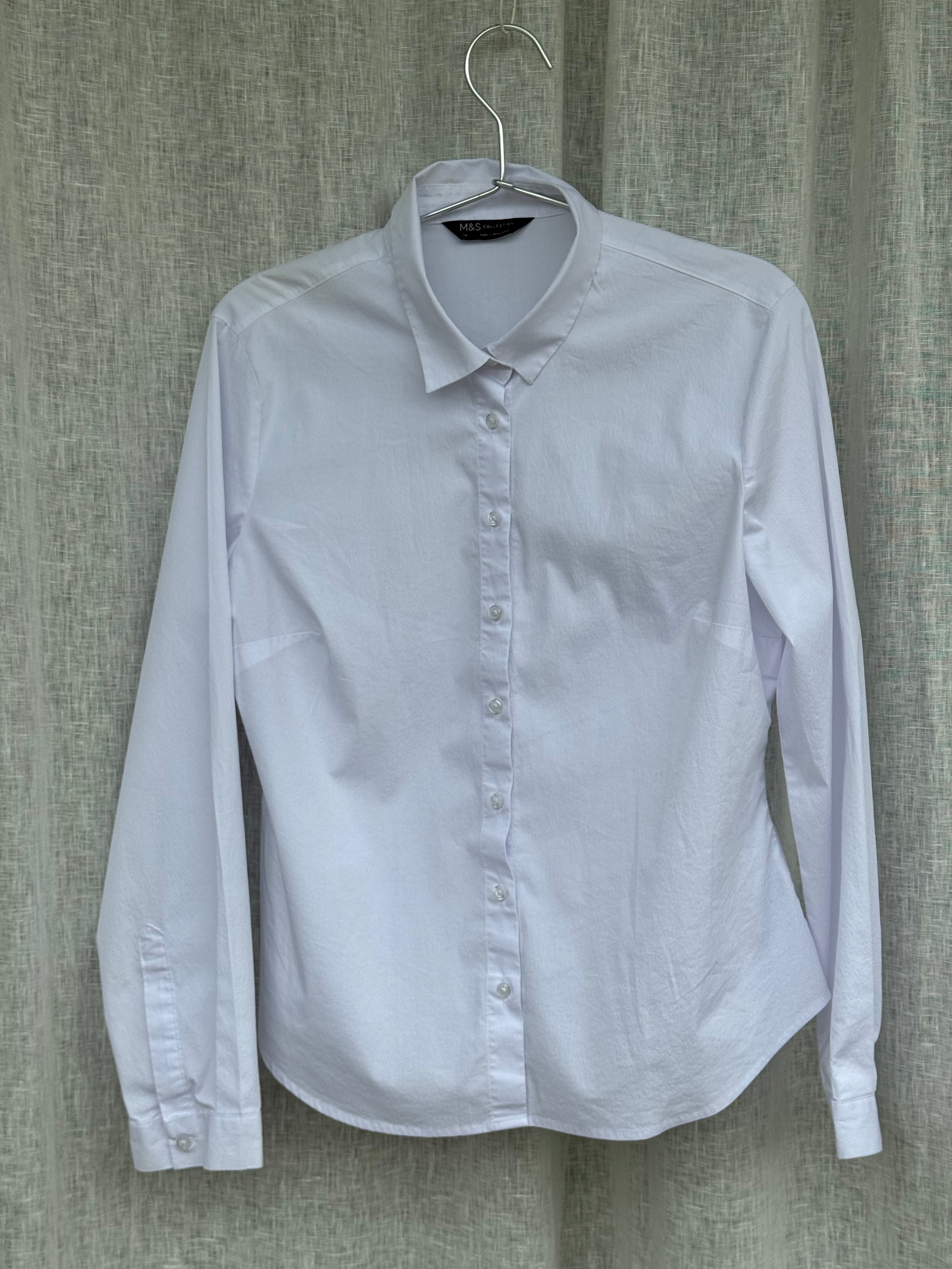 Classic white button up shirt