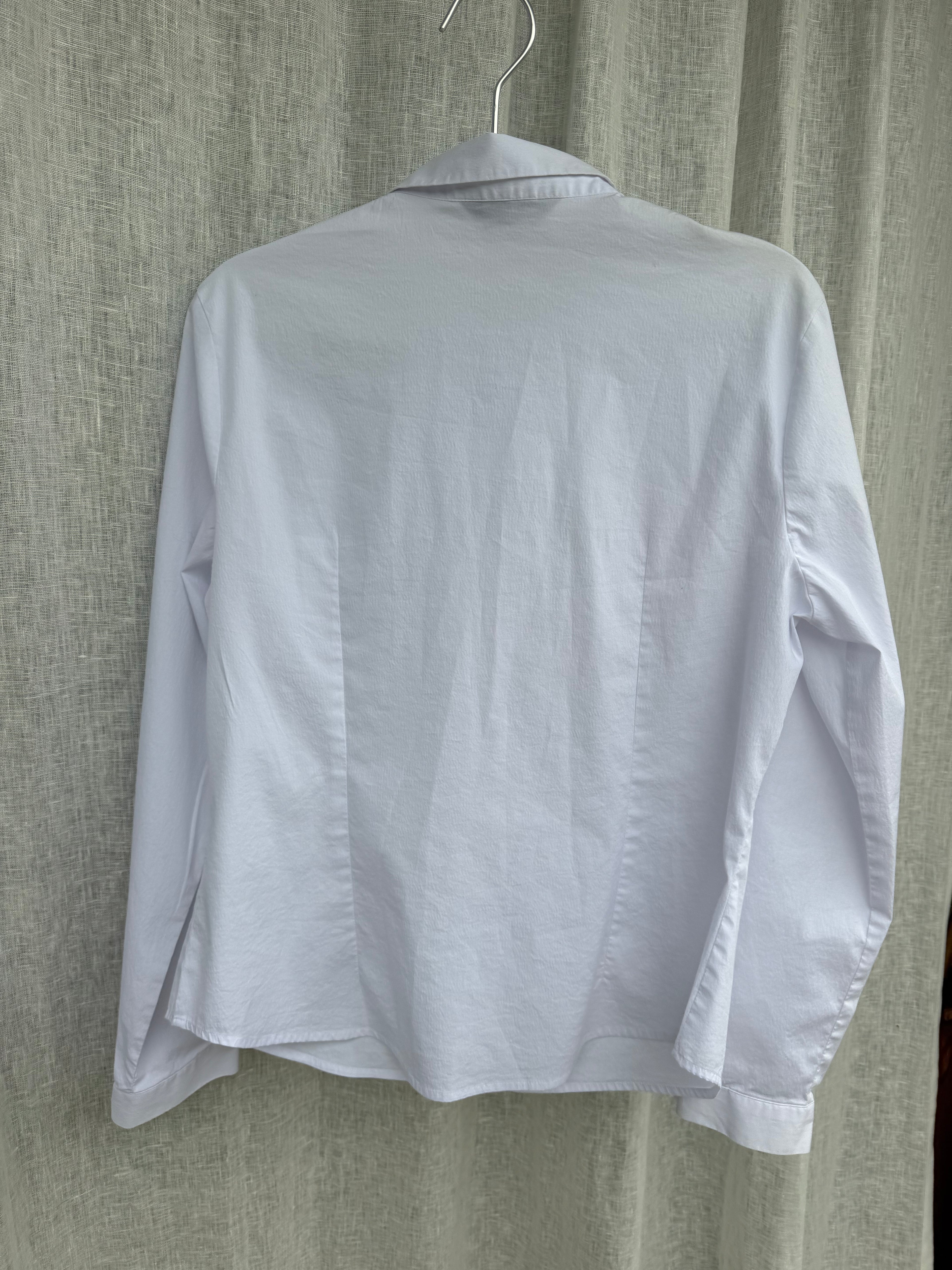 Classic white button up shirt