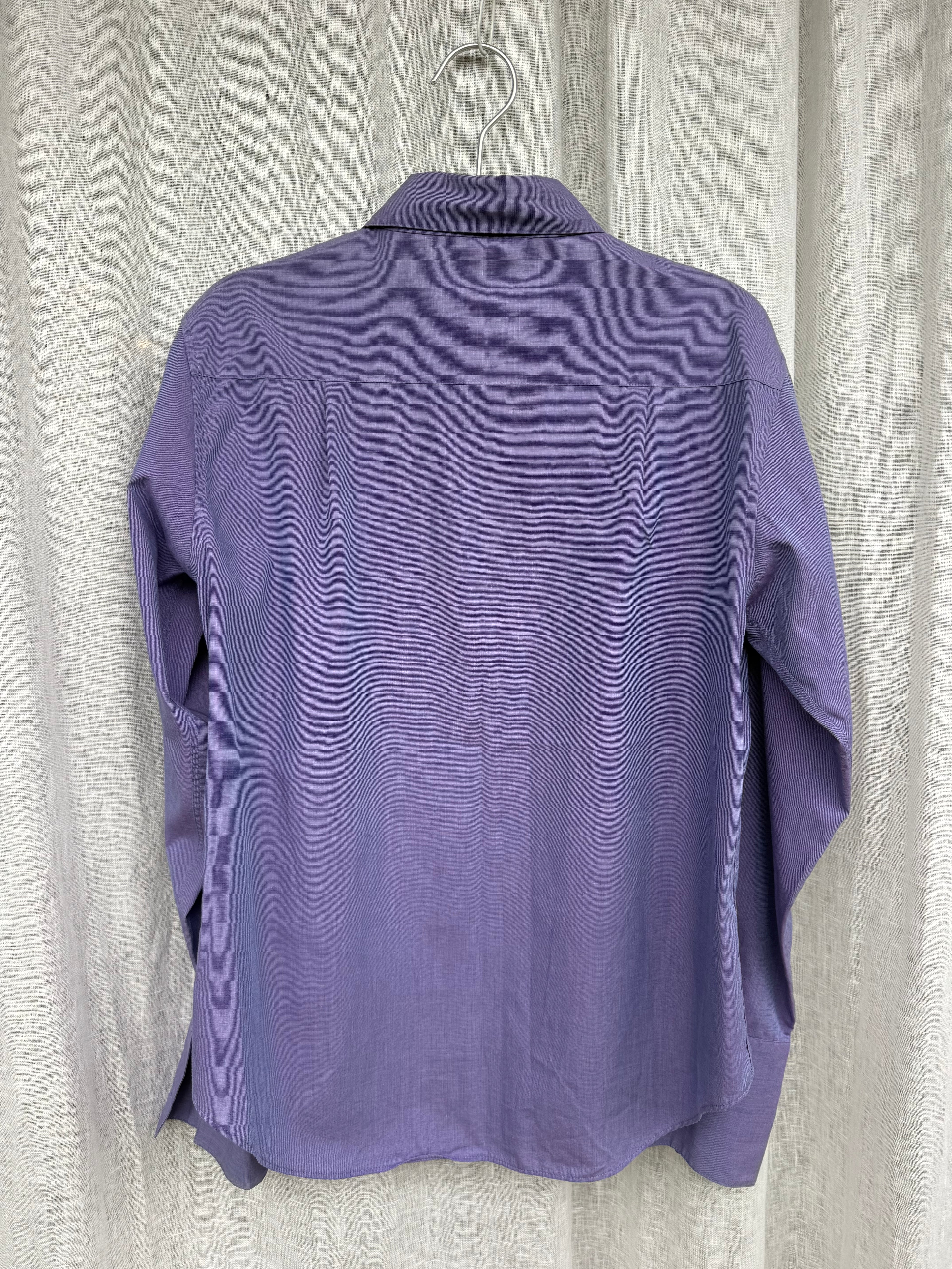 Cotton lilac button up shirt