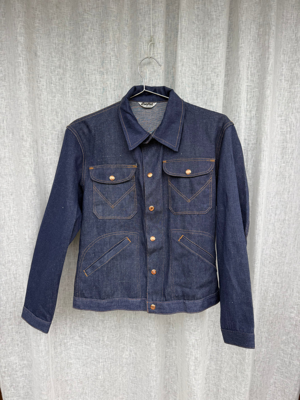 Vintage denim jacket, made in Aotearoa