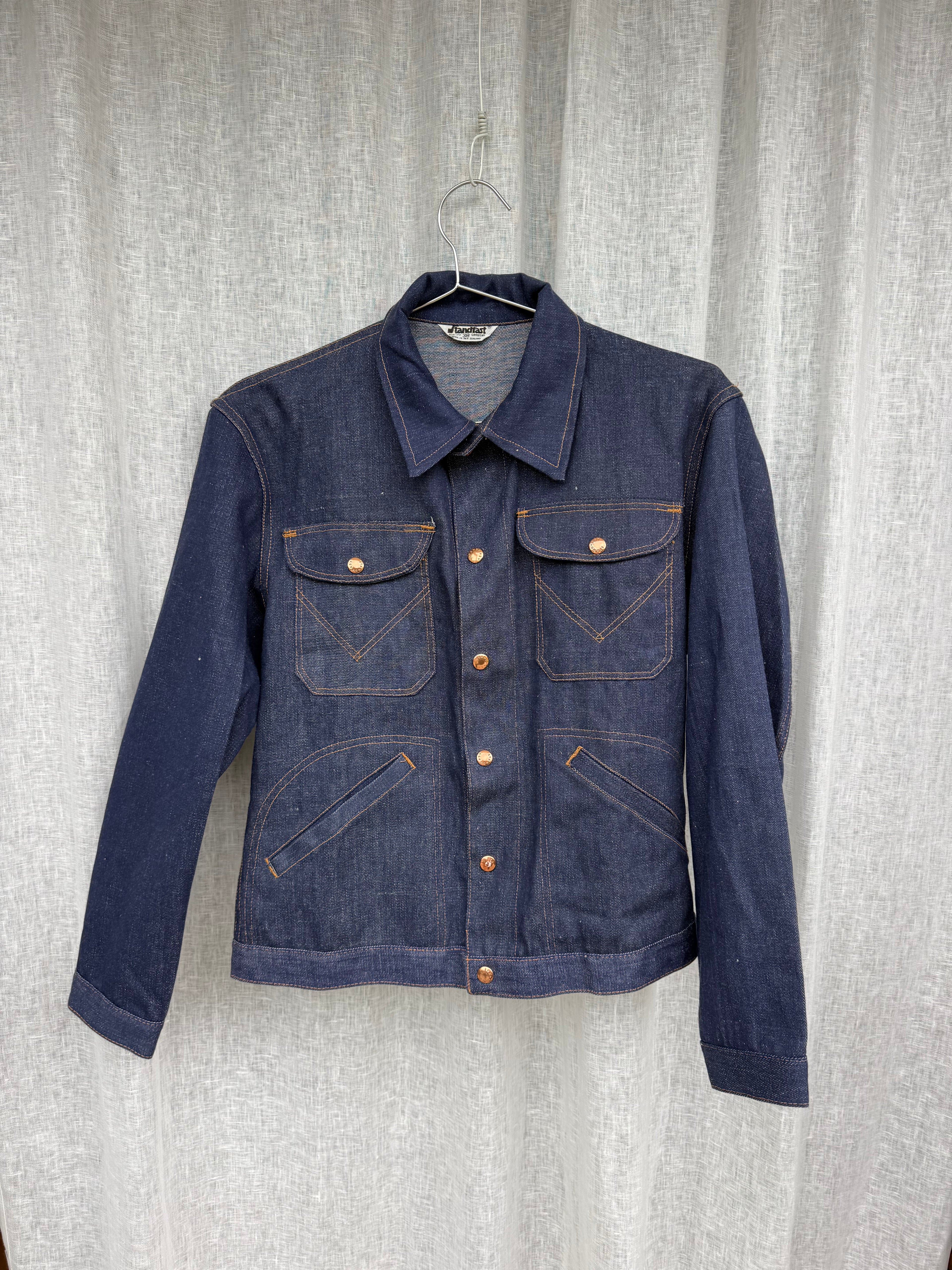 Vintage denim jacket, made in Aotearoa