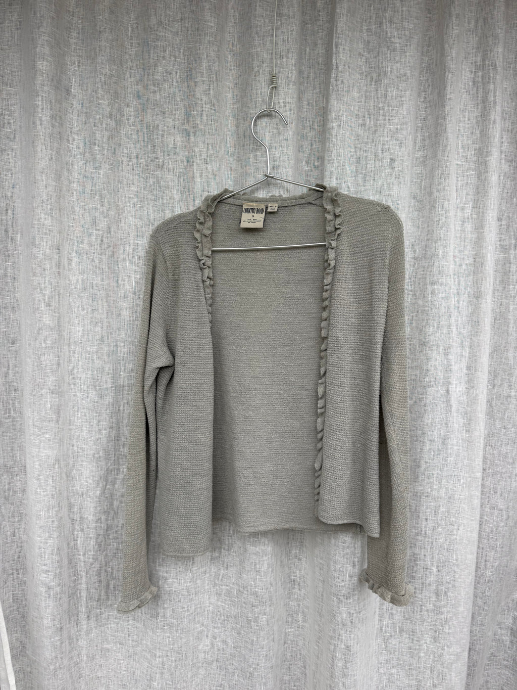 Vintage Country Road frill cardigan