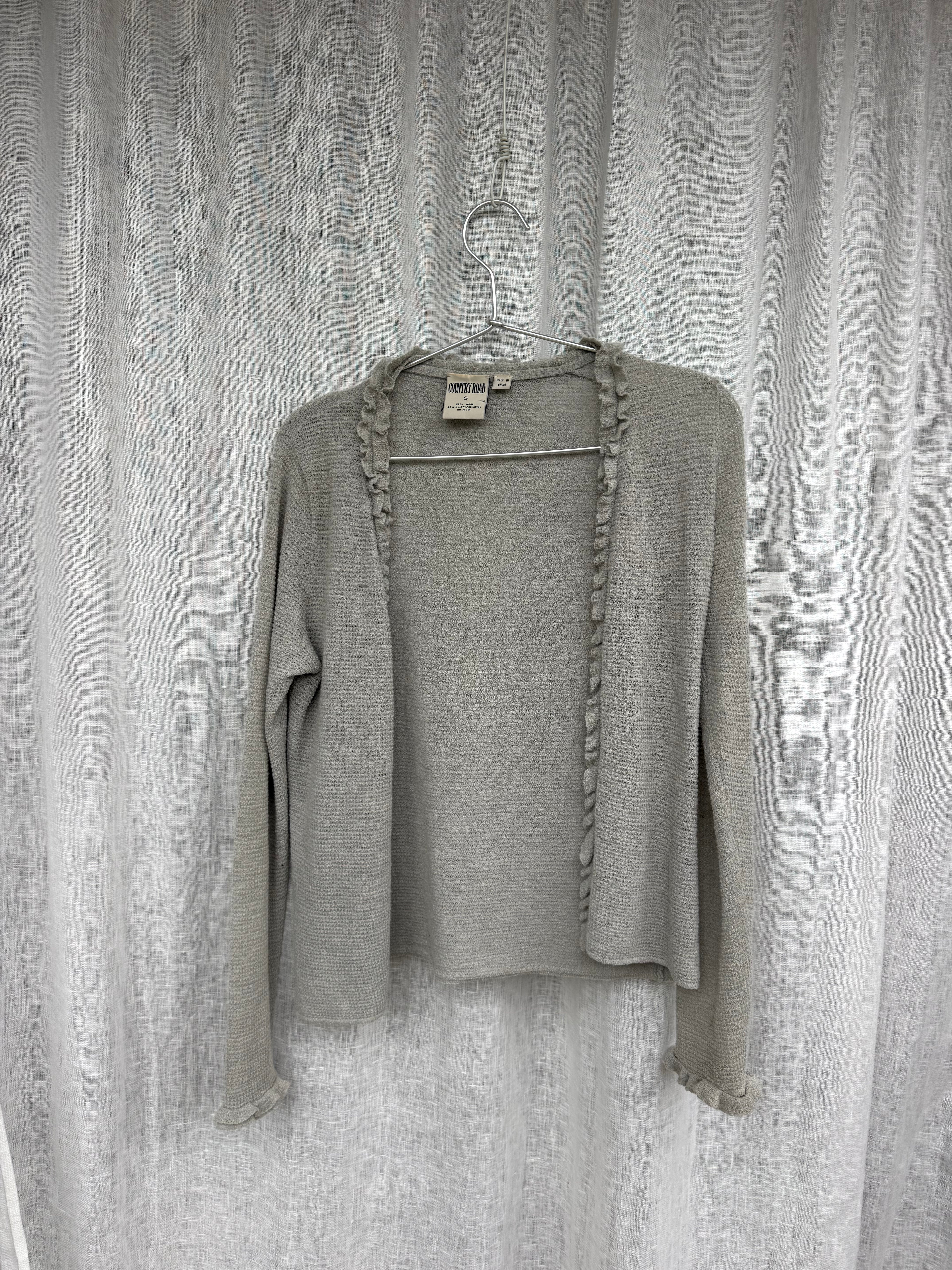 Vintage Country Road frill cardigan