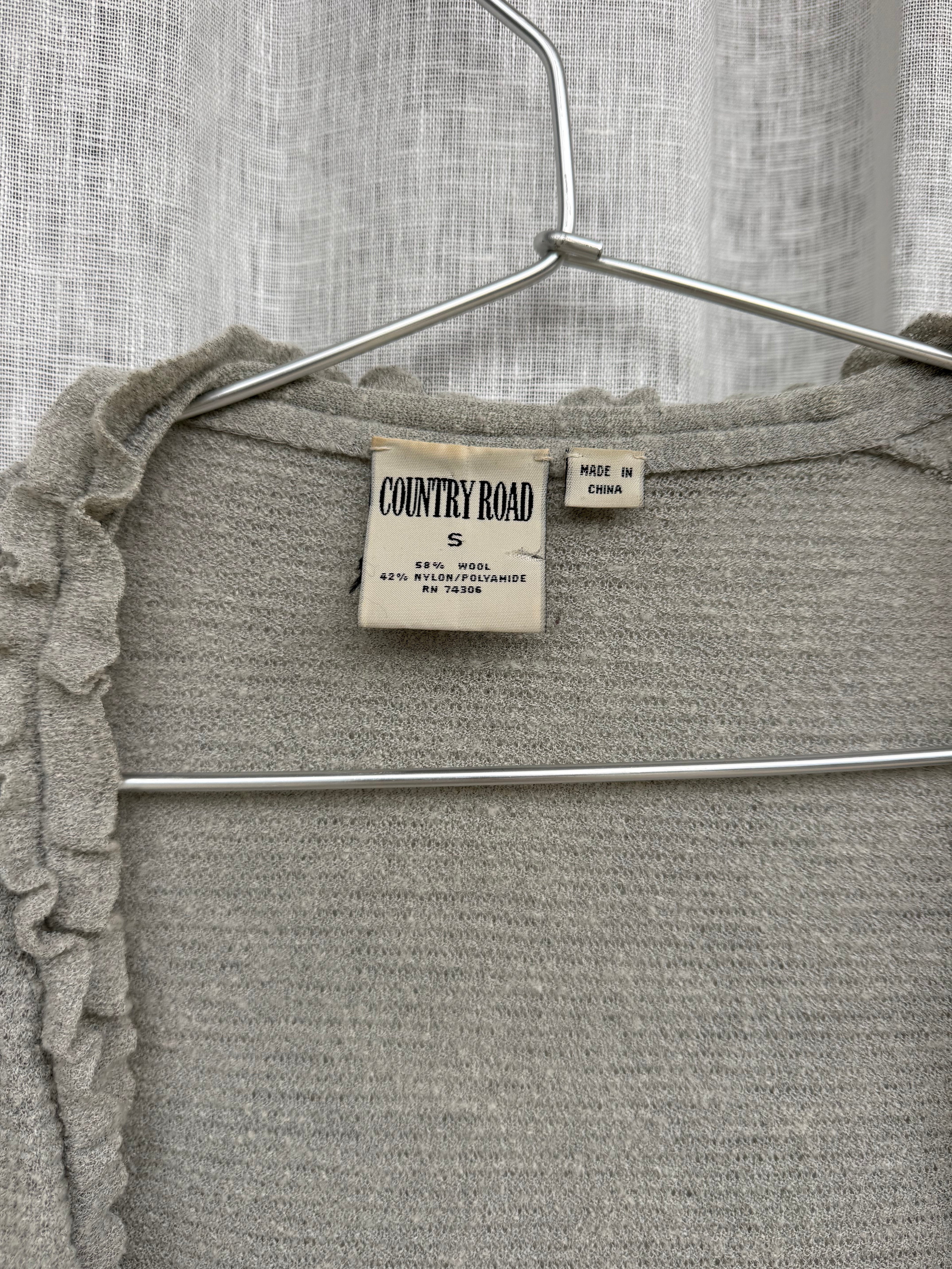 Vintage Country Road frill cardigan
