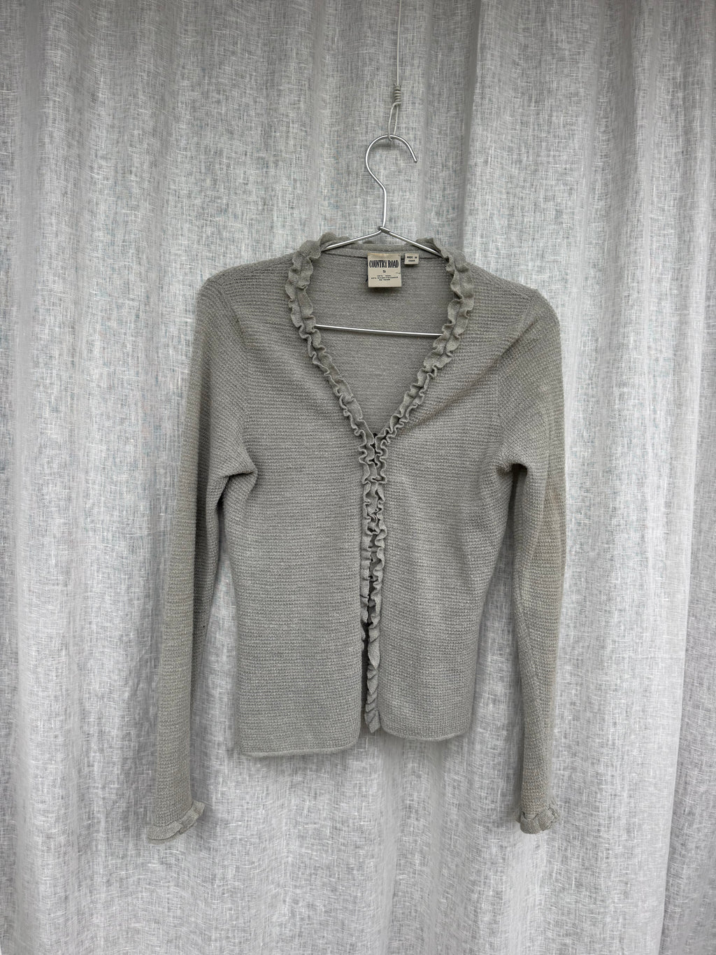 Vintage Country Road frill cardigan