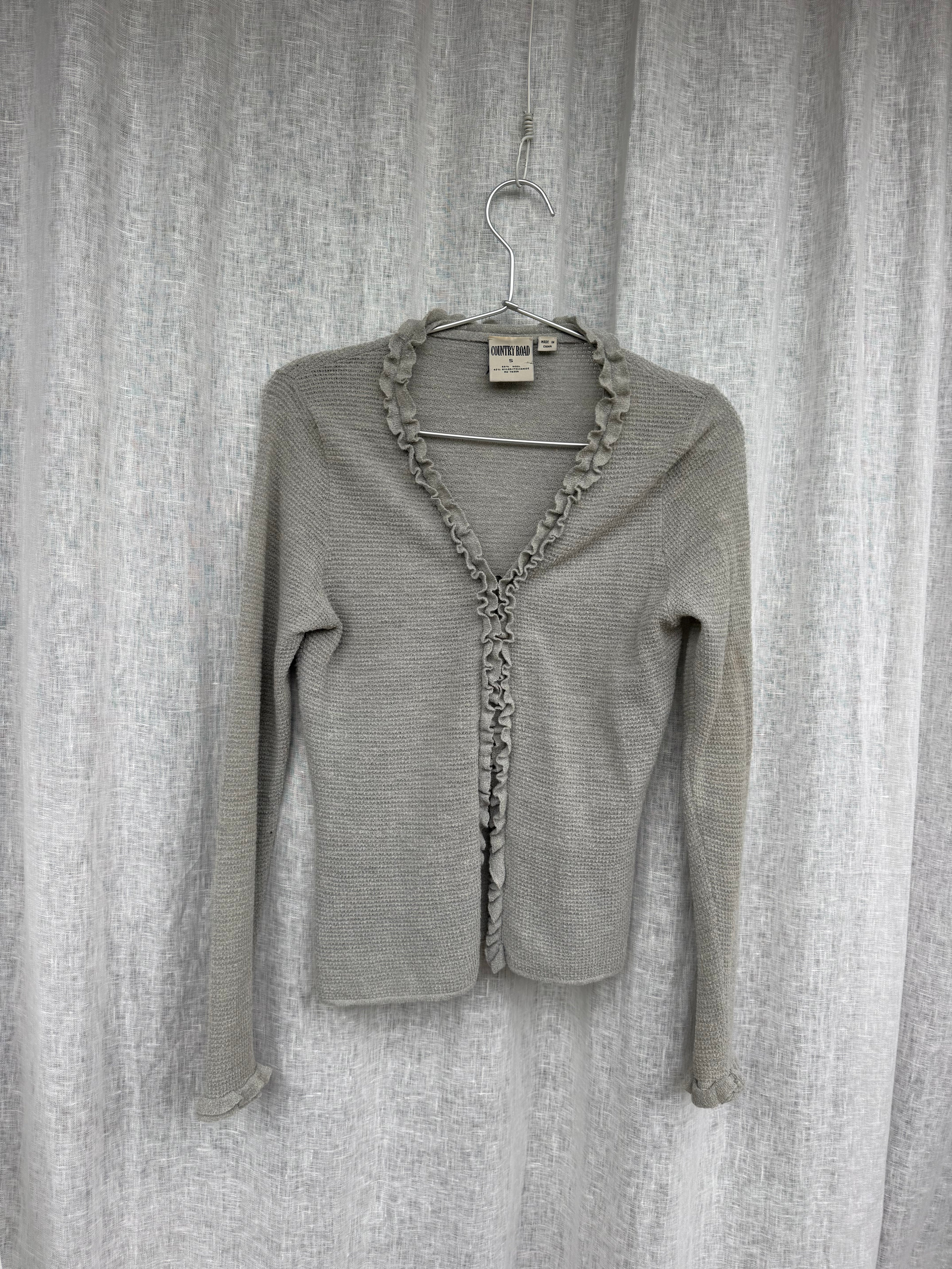 Vintage Country Road frill cardigan