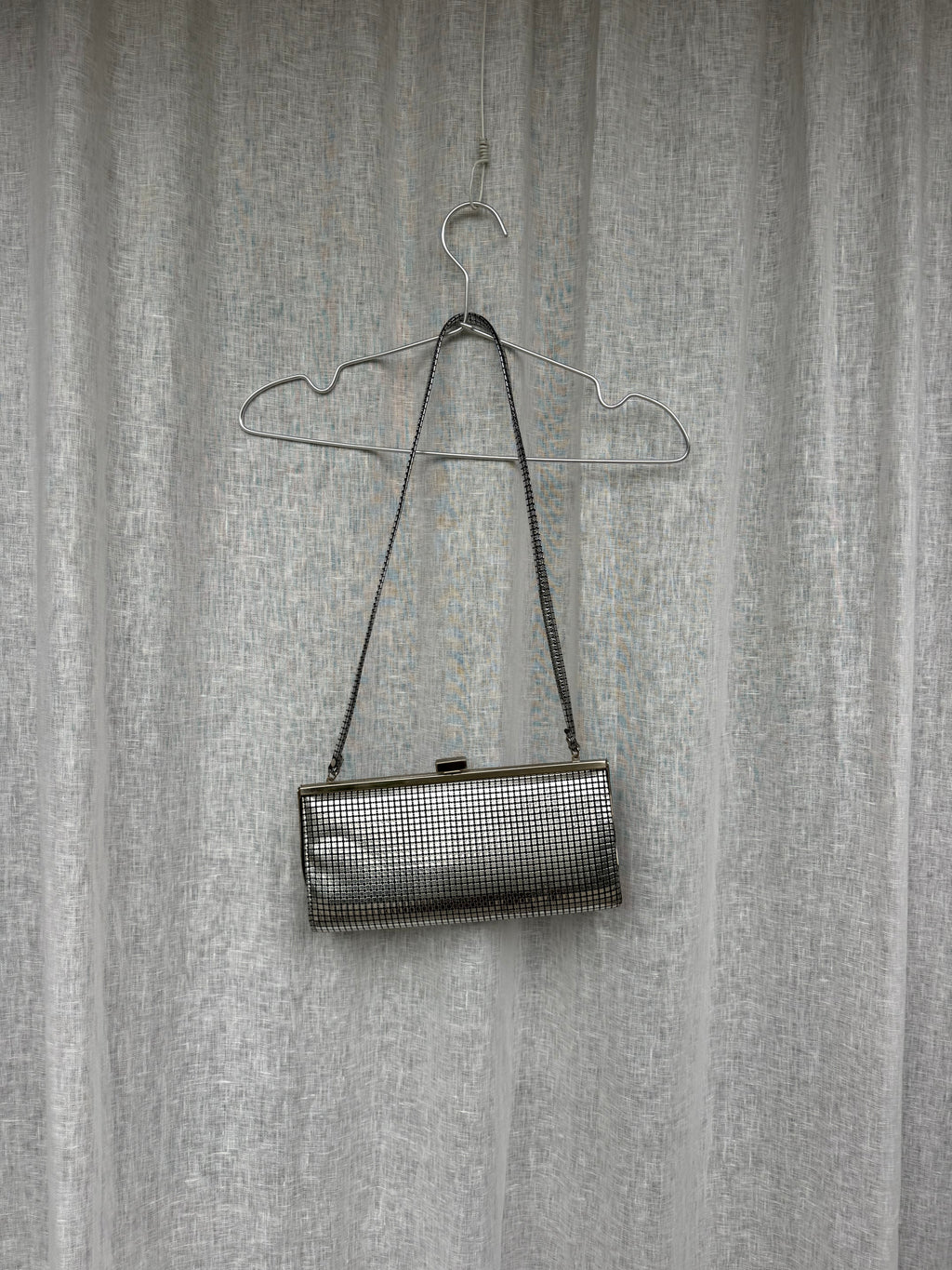 Vintage Eros silver clutch bag