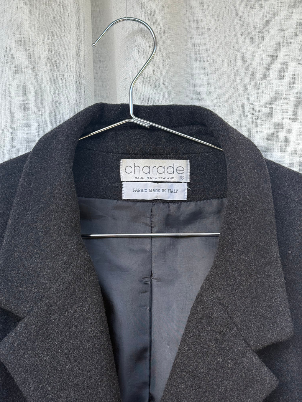 Vintage wool coat, made in Aotearo